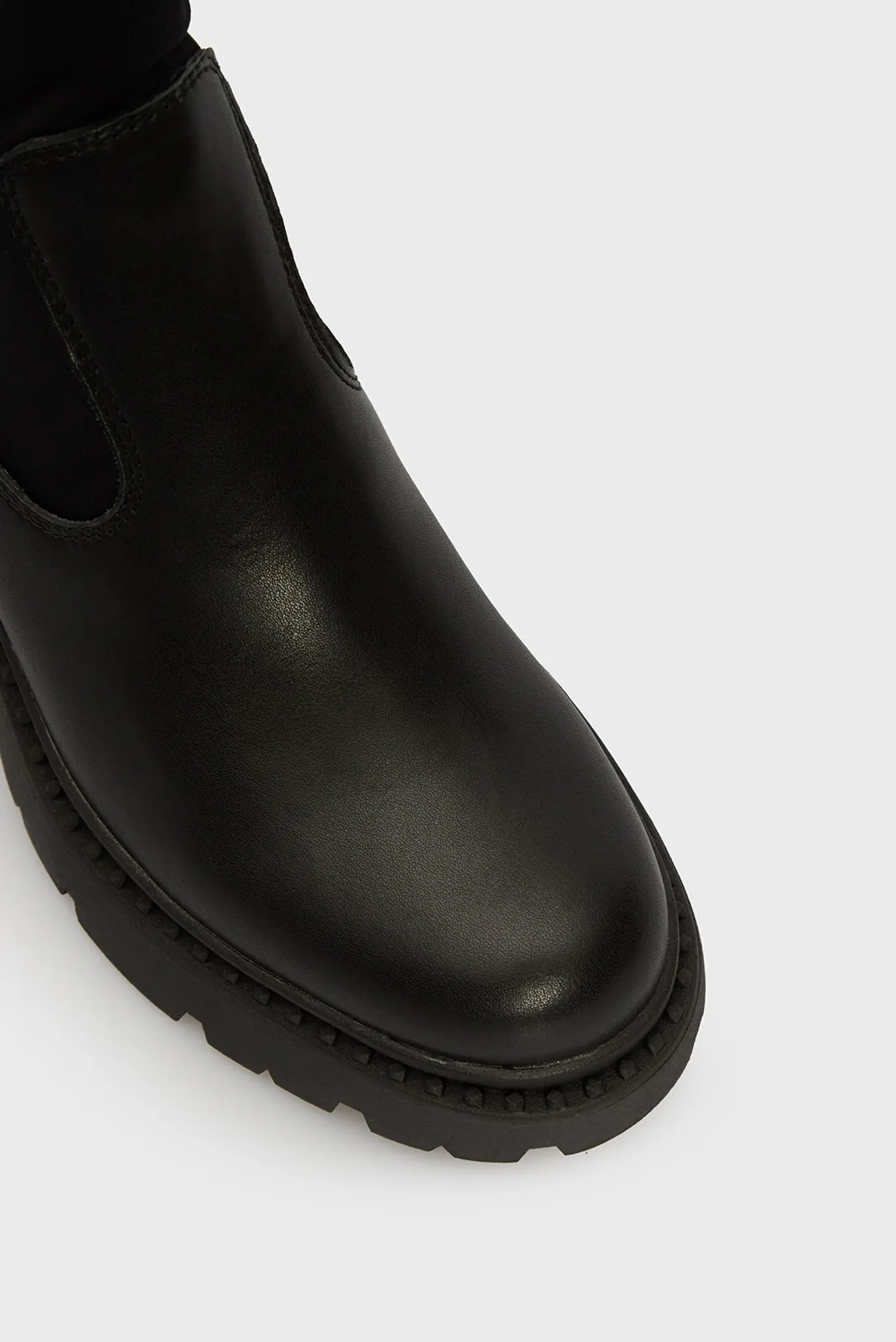 Женские черные кожаные ботильоны GLEN MIX 4