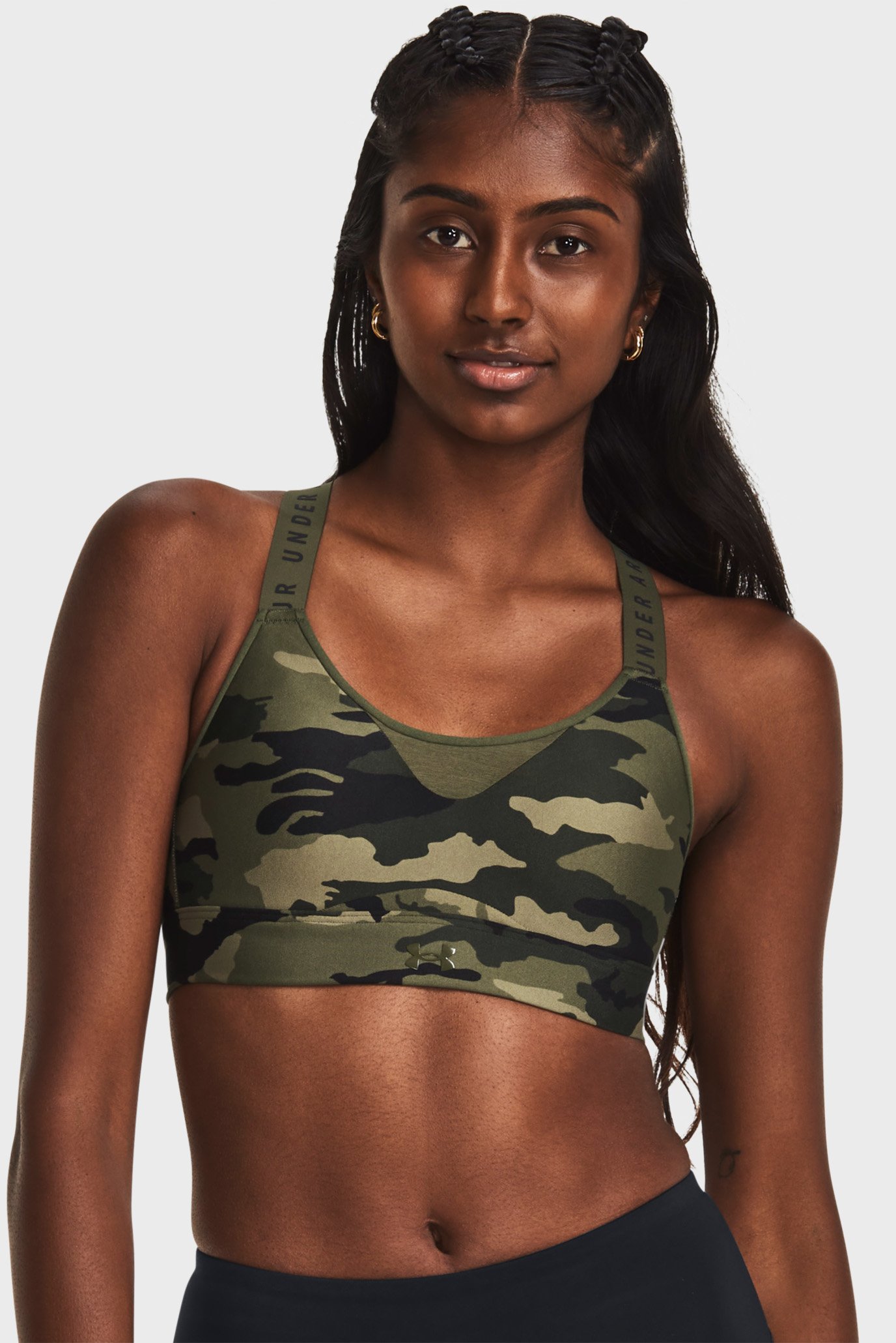 Женский камуфляжный топ UA Infinity High Print Bra Under