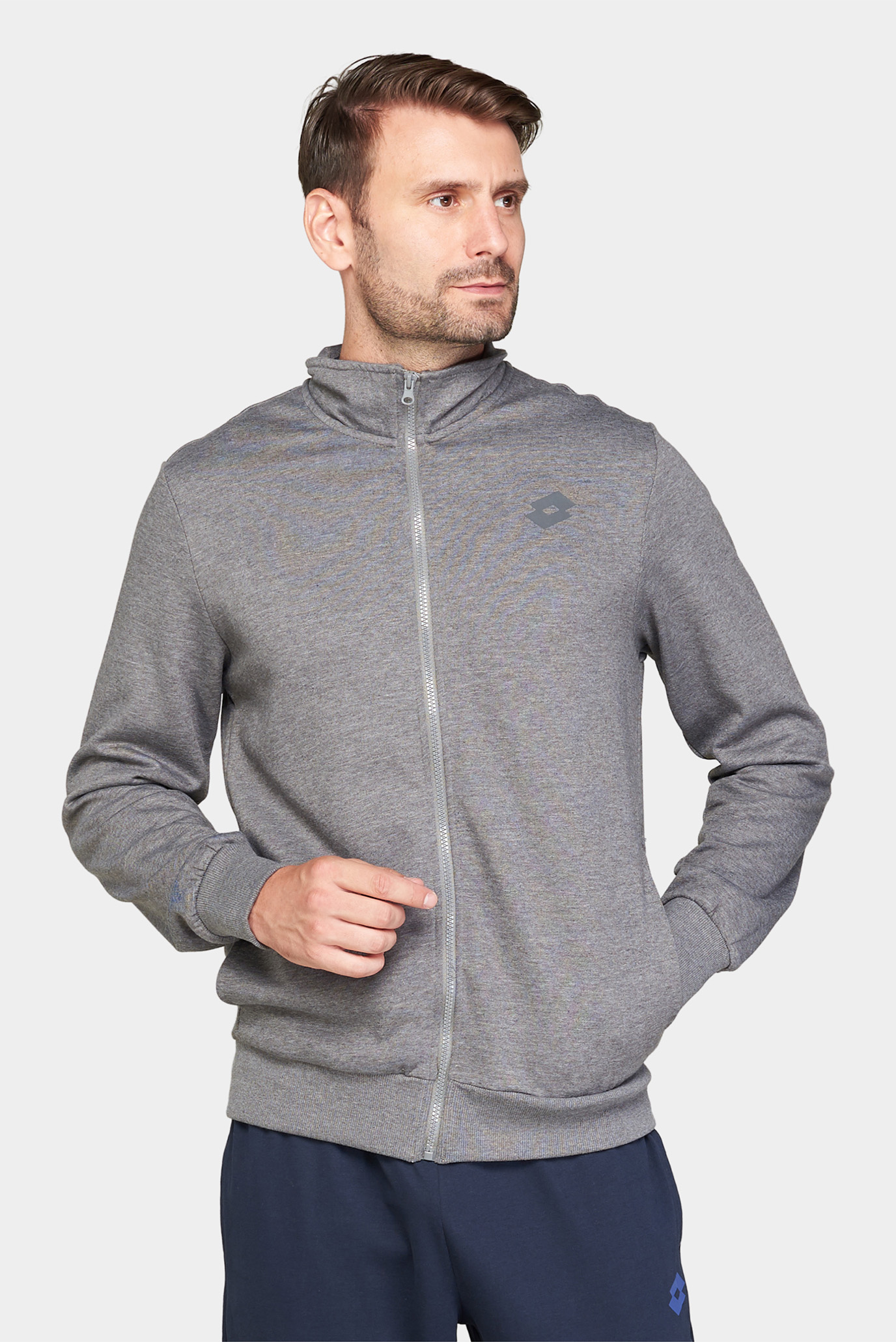 Мужская серая спортивная кофта MSC SWEAT FZ MEL 1