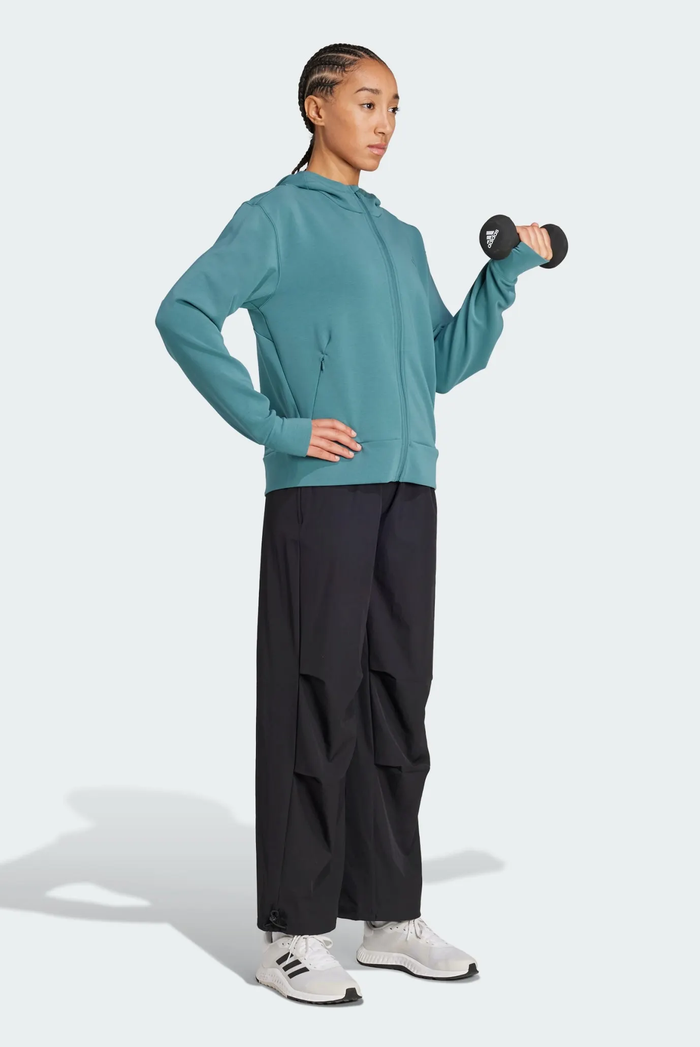 Жіноче бірюзове худі Designed 4 Training Full-Zip 2