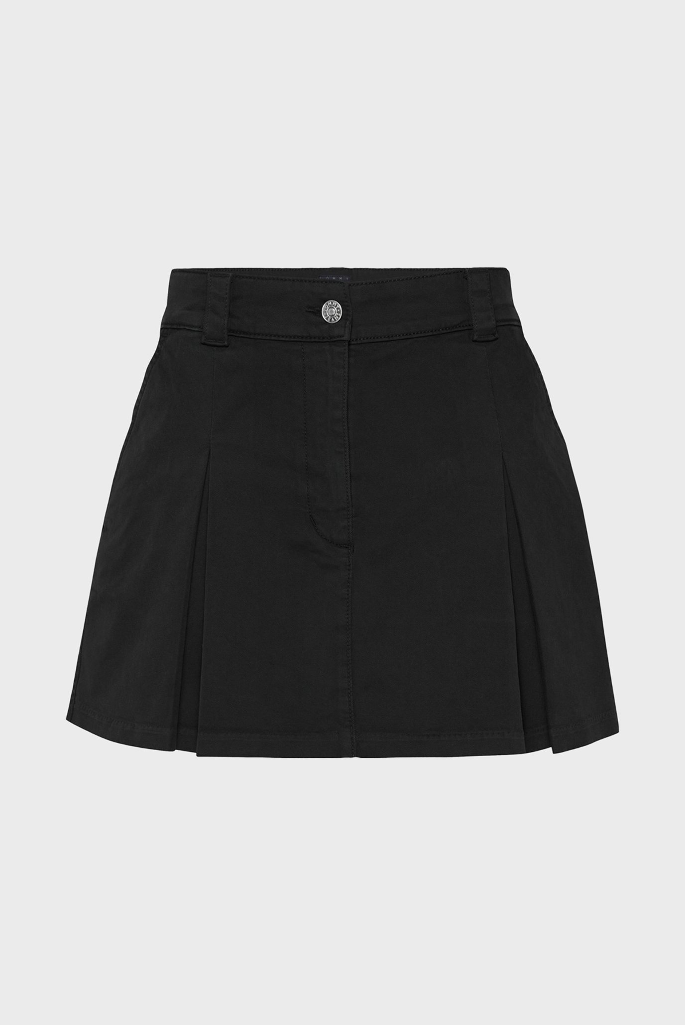 Женская черная юбка TJW MINI FRONT PLEATS 1