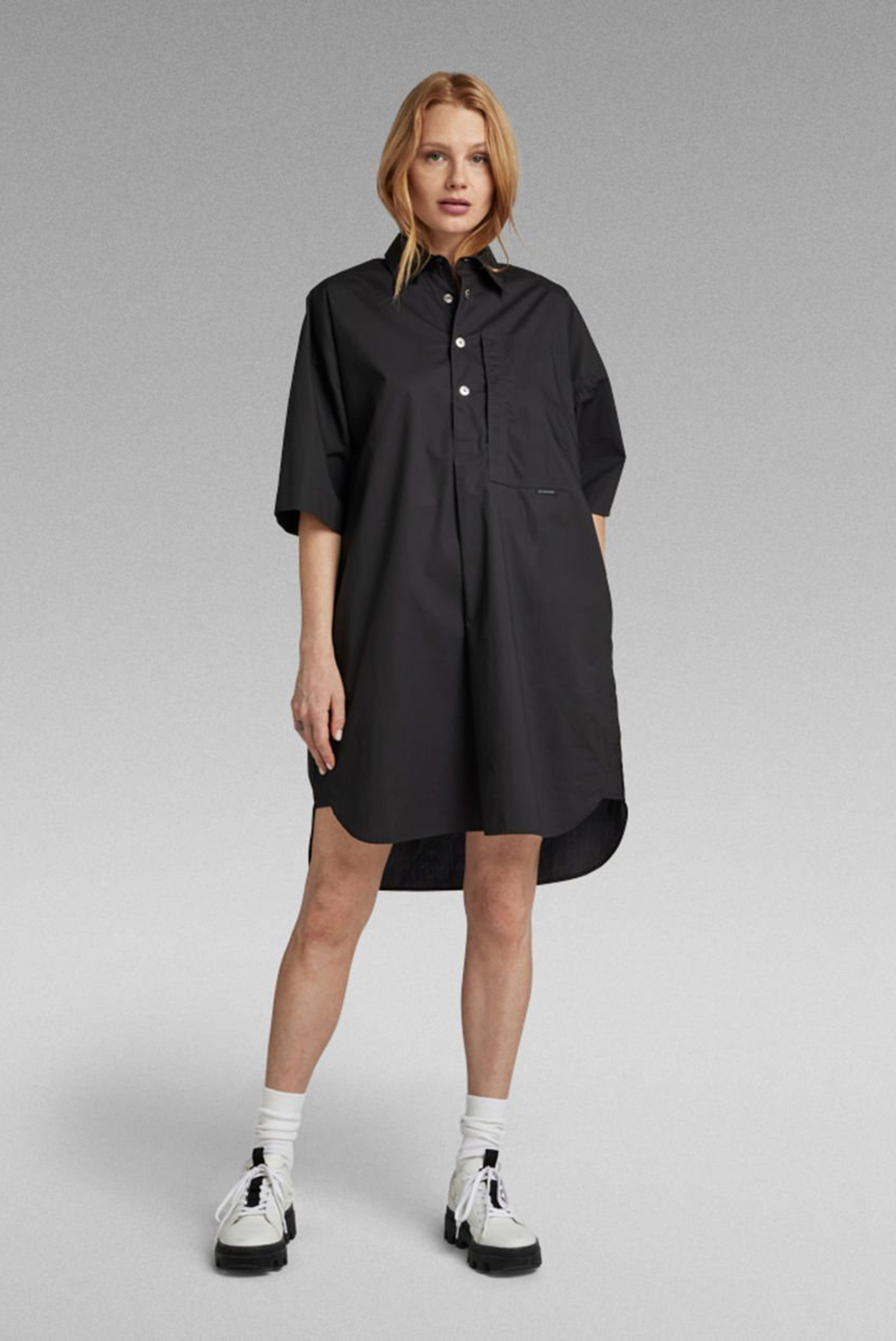 Женское черное платье Shirt dress 2.0 1
