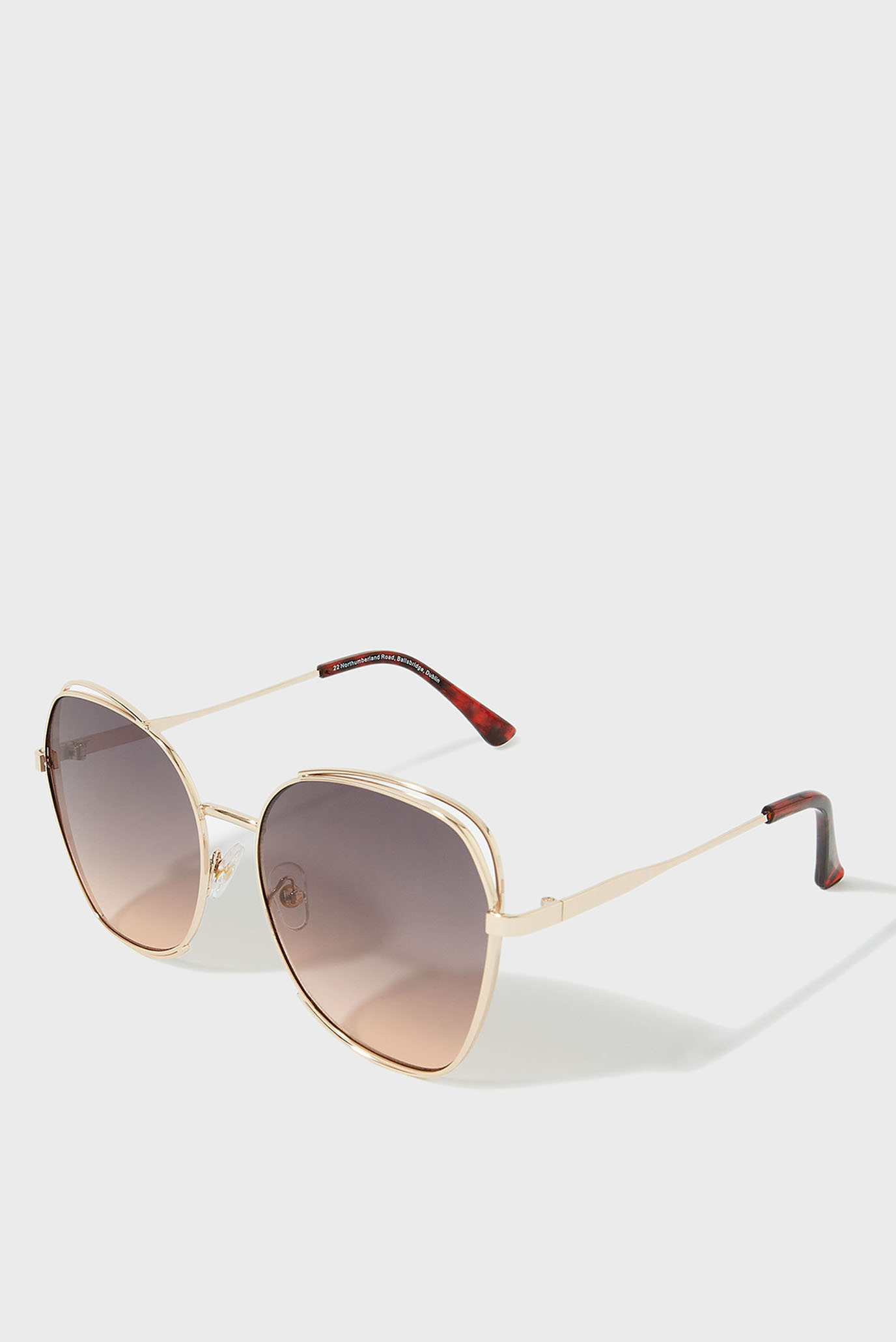 Женские золотистые солнцезащитные очки Sally square sunglasses 1