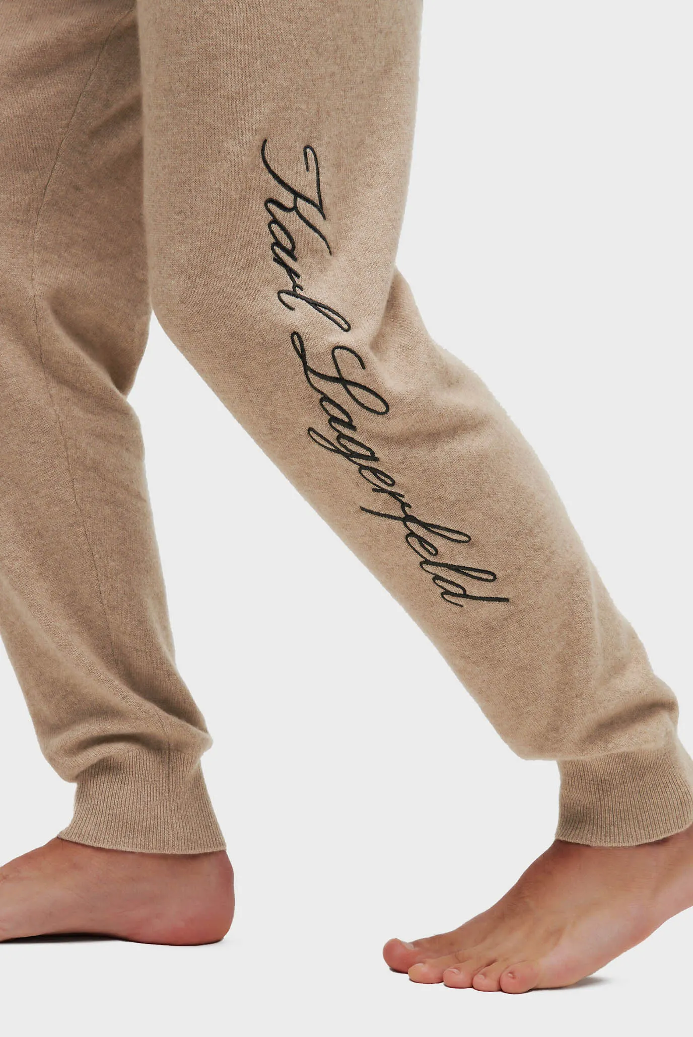 Чоловічі бежеві кашемірові джогери CASHMERE 2