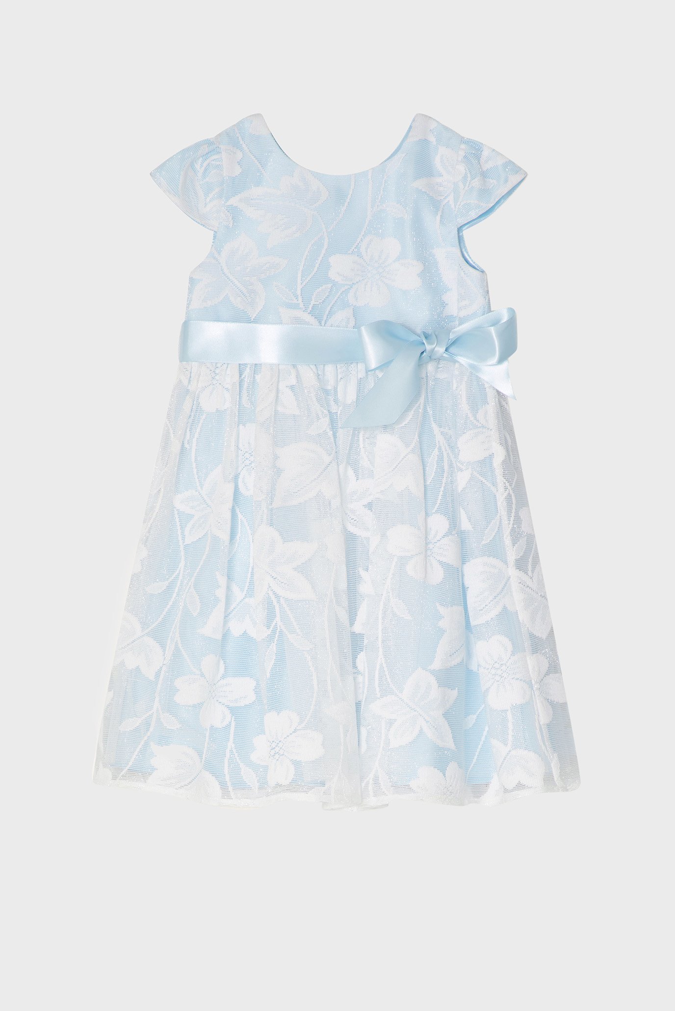 Детское голубое платье Baby Blue Floral Lac Голубой 3-6M Monsoon Children 213007 Детское голубое платье Baby Blue Floral Lac Голубой 3-6M Monsoon Children 213007