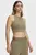 Жіночий оливковий топ Meridian Zip Tank