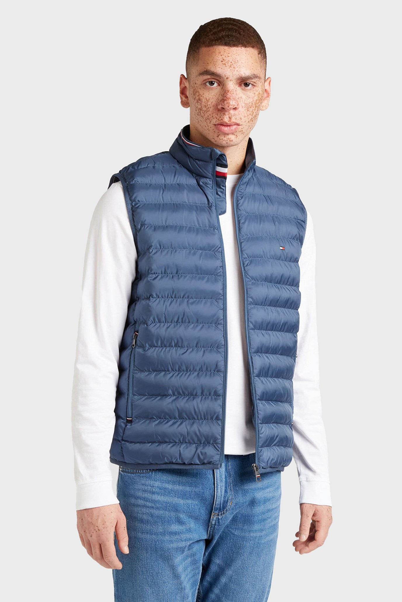 Мужской синий жилет CORE PACKABLE RECYCLED VEST 1