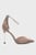 Жіночі бежеві велюрові туфлі