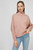 Женский розовый свитер ZIP-UP HIGH-NK SWT LS