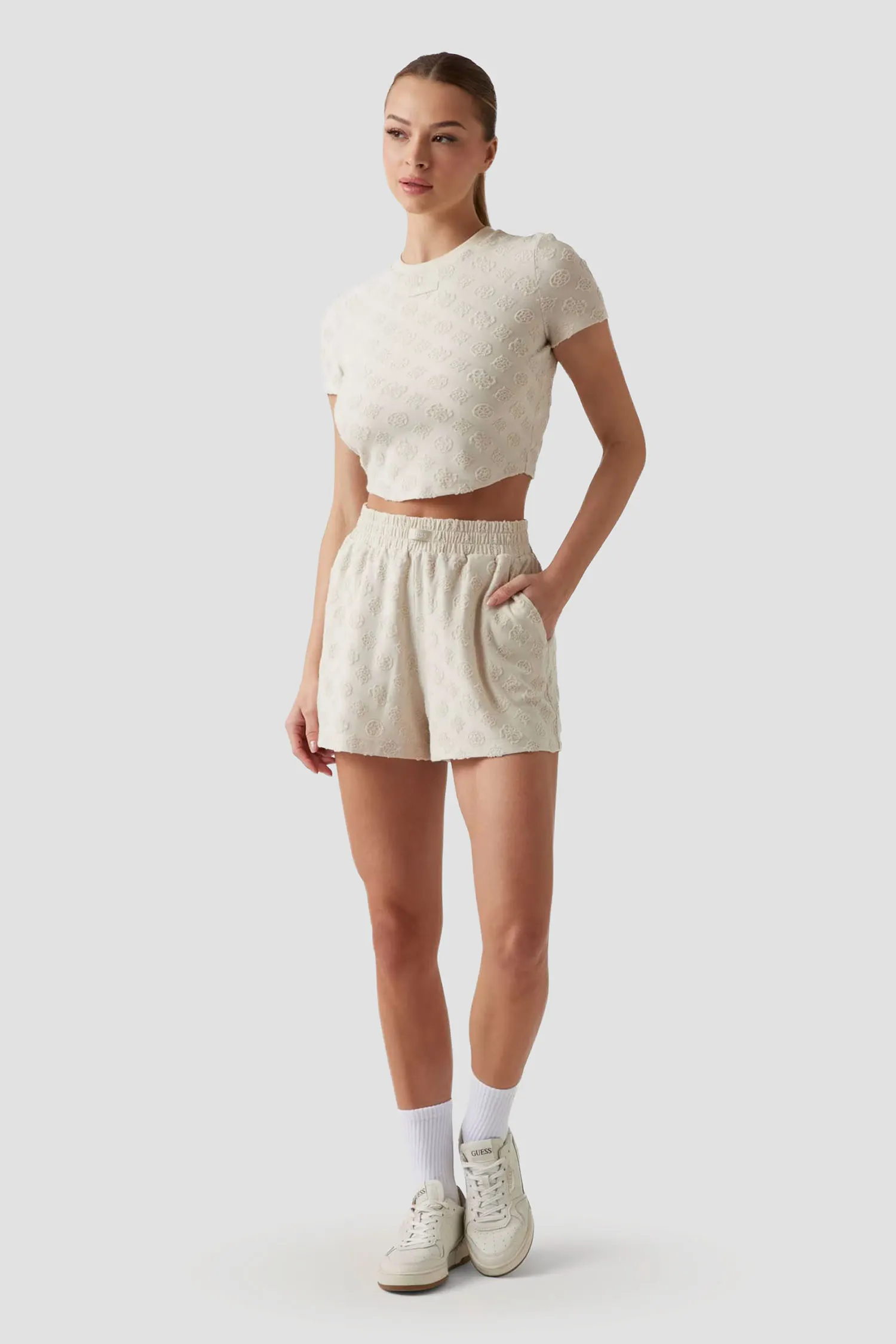 Женский бежевый топ 4