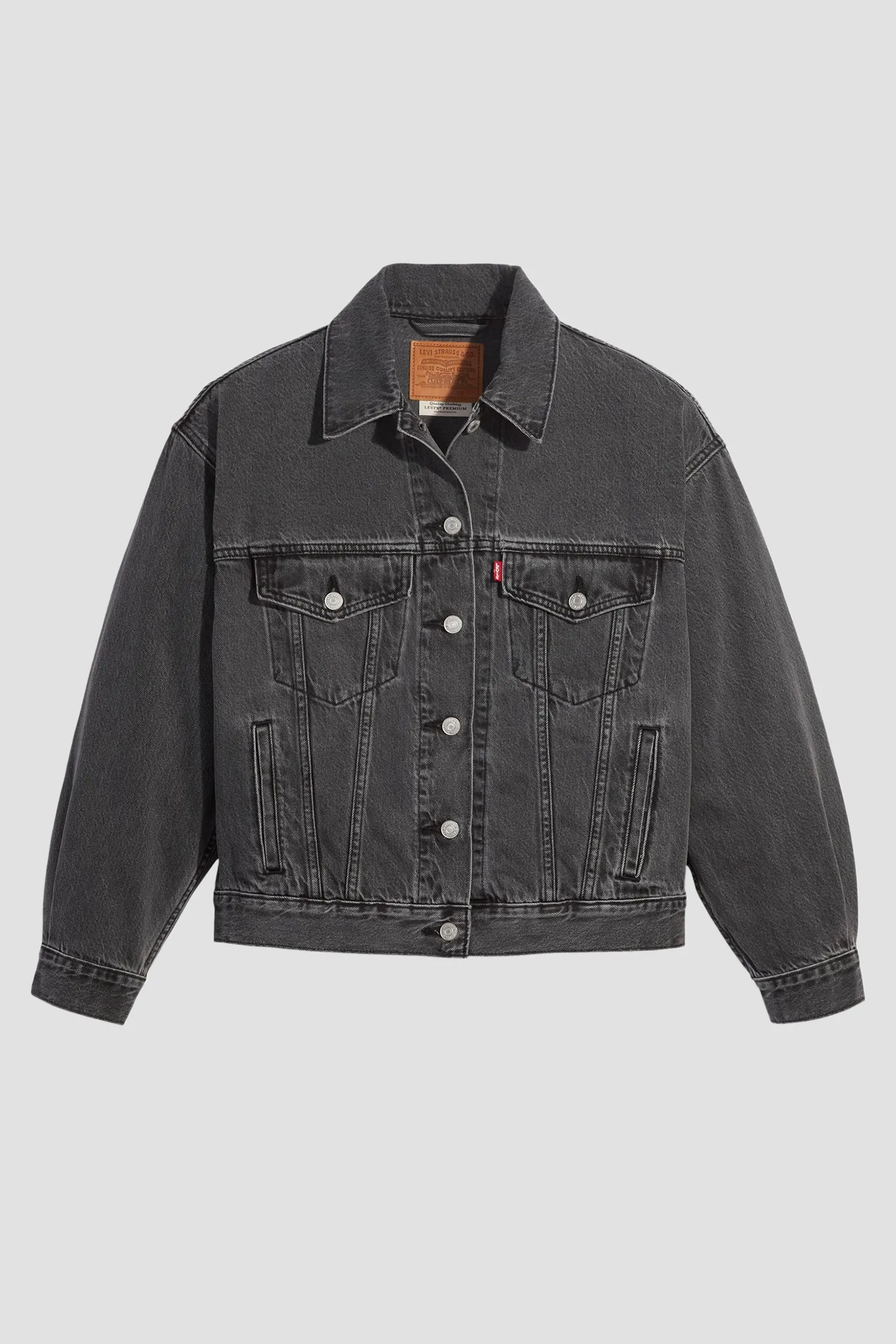 Жіноча чорна джинсова куртка 6