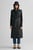 Женское черное пальто LONG QUILTED VEST