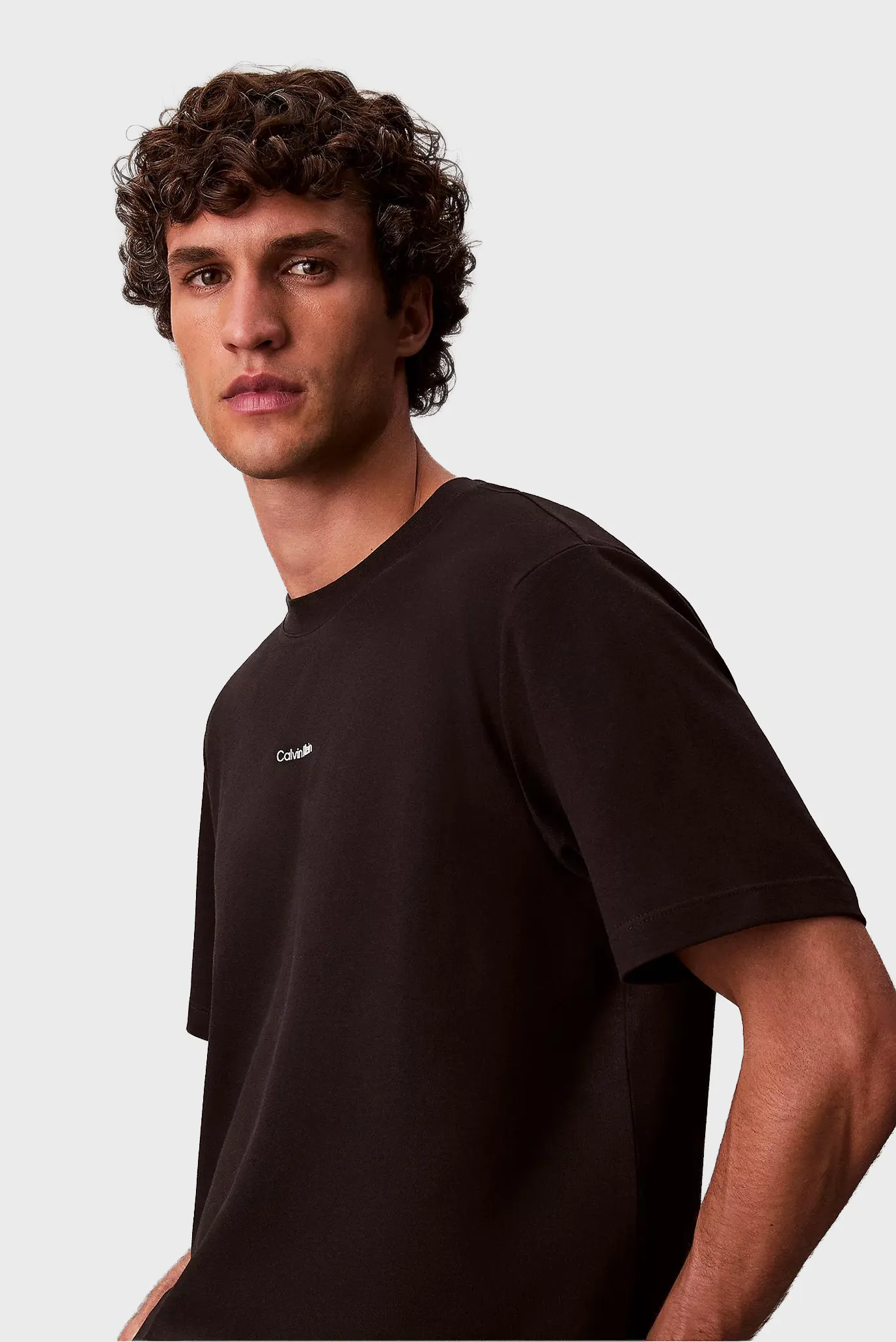 Мужская черная футболка PIQUE NANO 4