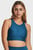 Жіночий синій спортивний топ UA Infinity Pintuck Mid