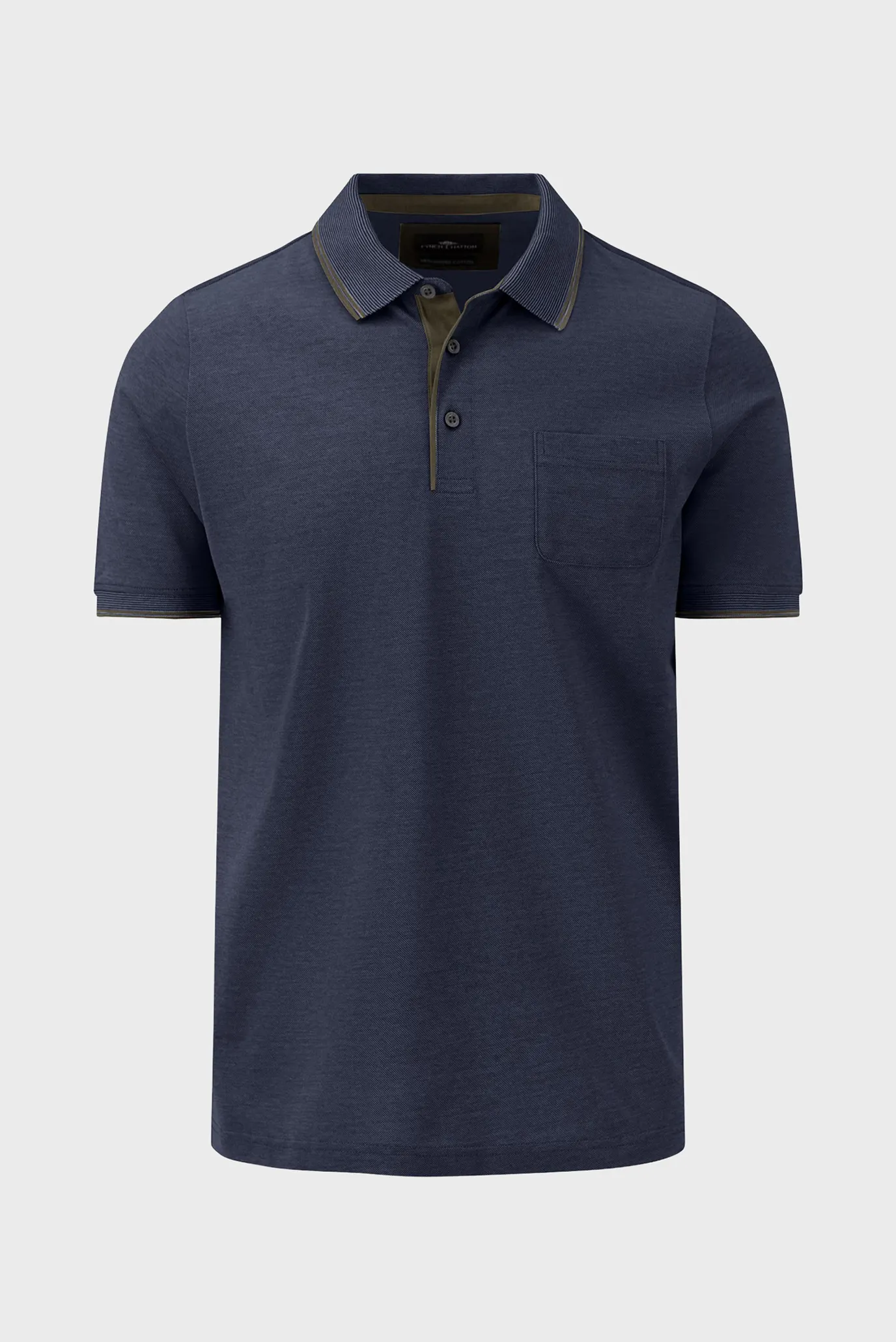 Мужское темно-синее поло 1