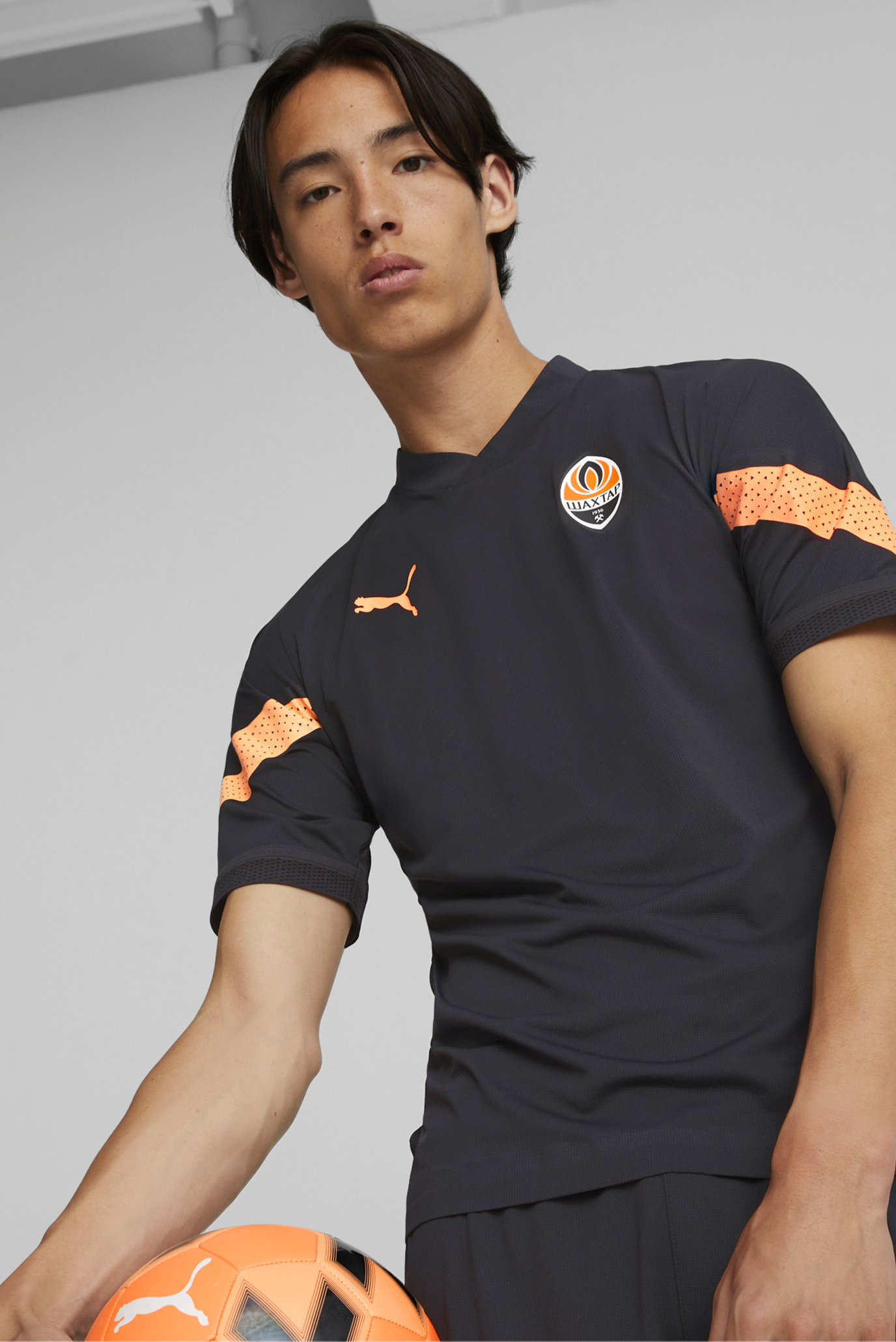 Мужская черная футболка FC Shakhtar Donetsk Football Pro Training Jersey Men 1