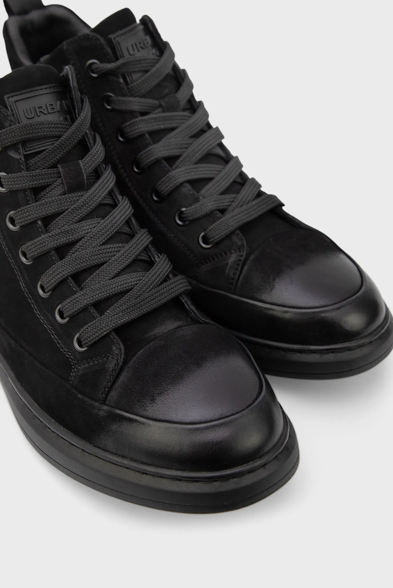 Мужские черные нубуковые хайтопы 2