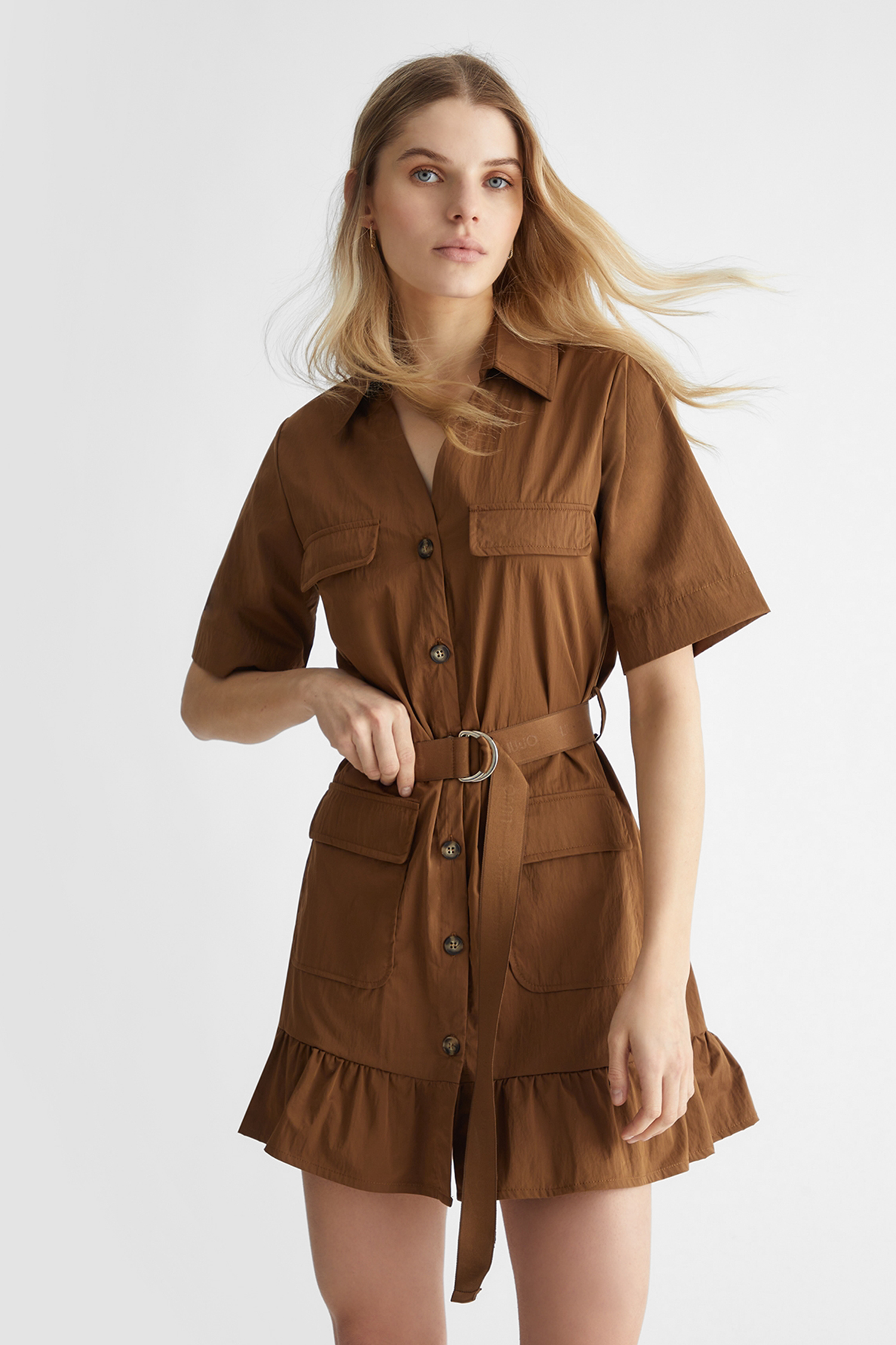 Женское коричневое платье 1
