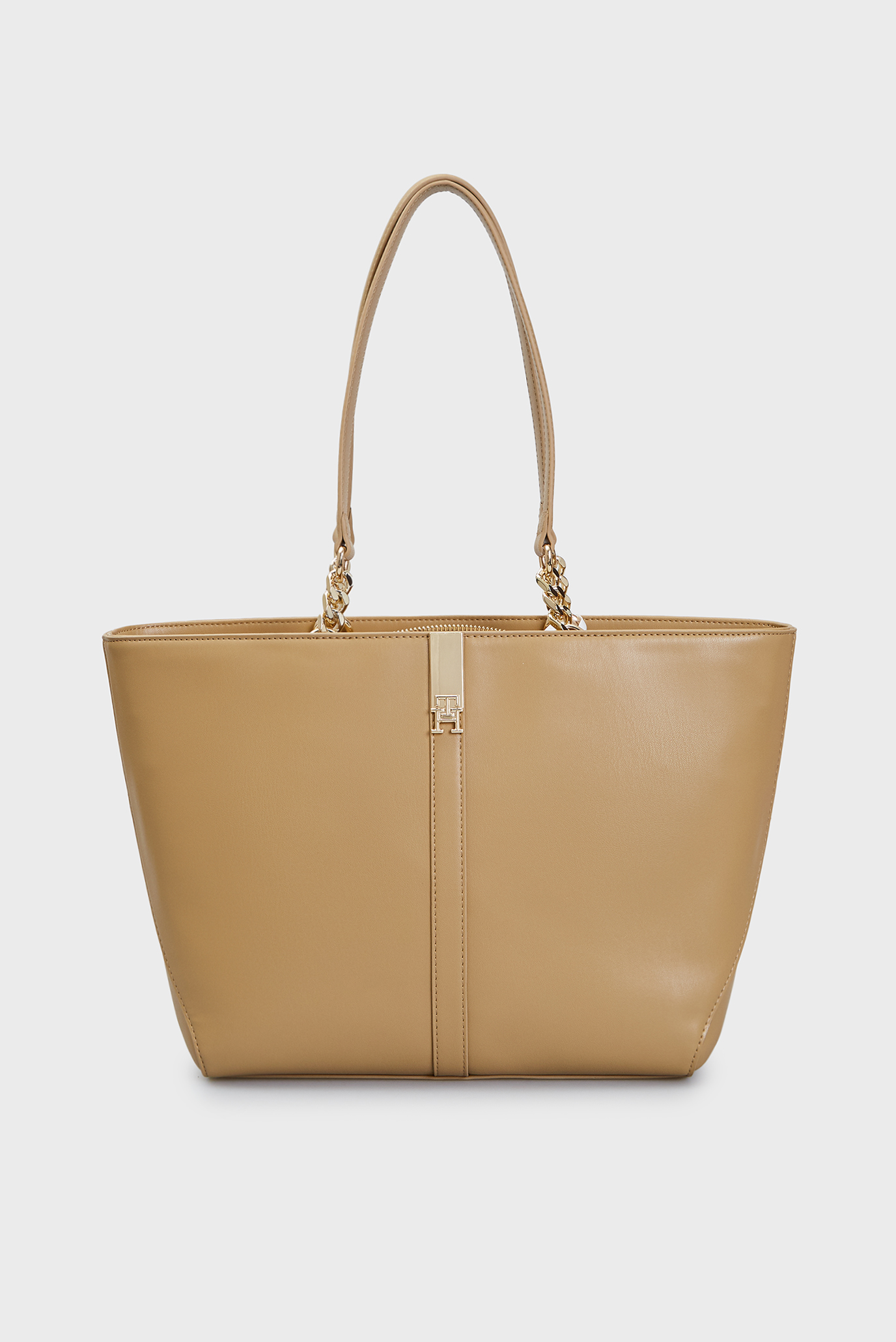 Женская бежевая сумка TH HERITAGE TOTE 1