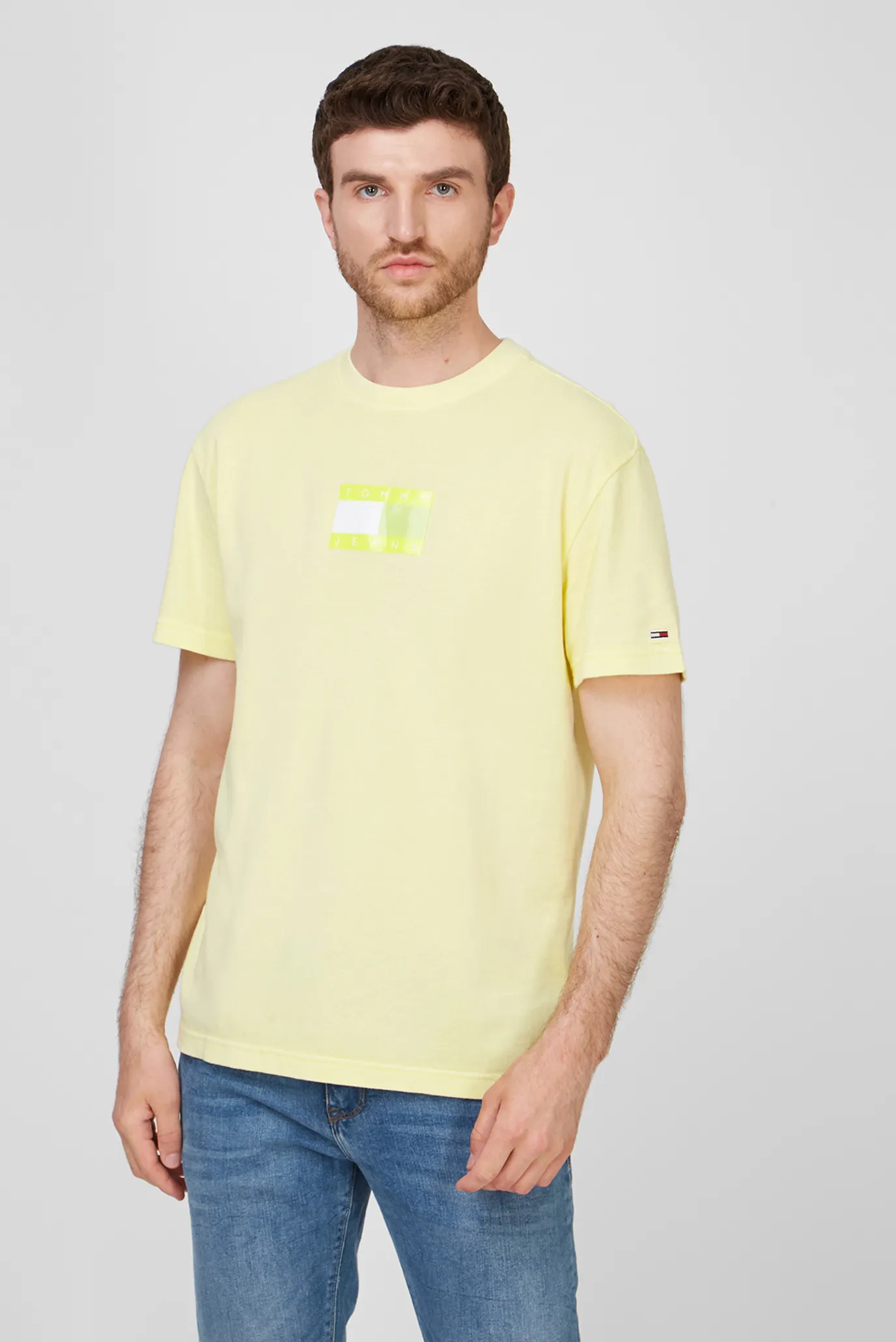 Мужская желтая футболка TJM TONAL FLAG 