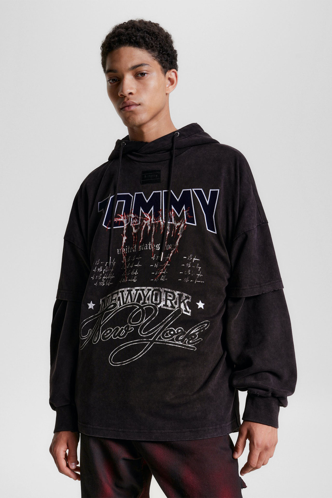 GDC (KJ×GDC Collab)Graphic T-shhits2 Dolce&Gabbana - Черный свитшот с логотипом G9AHSTG7J6C