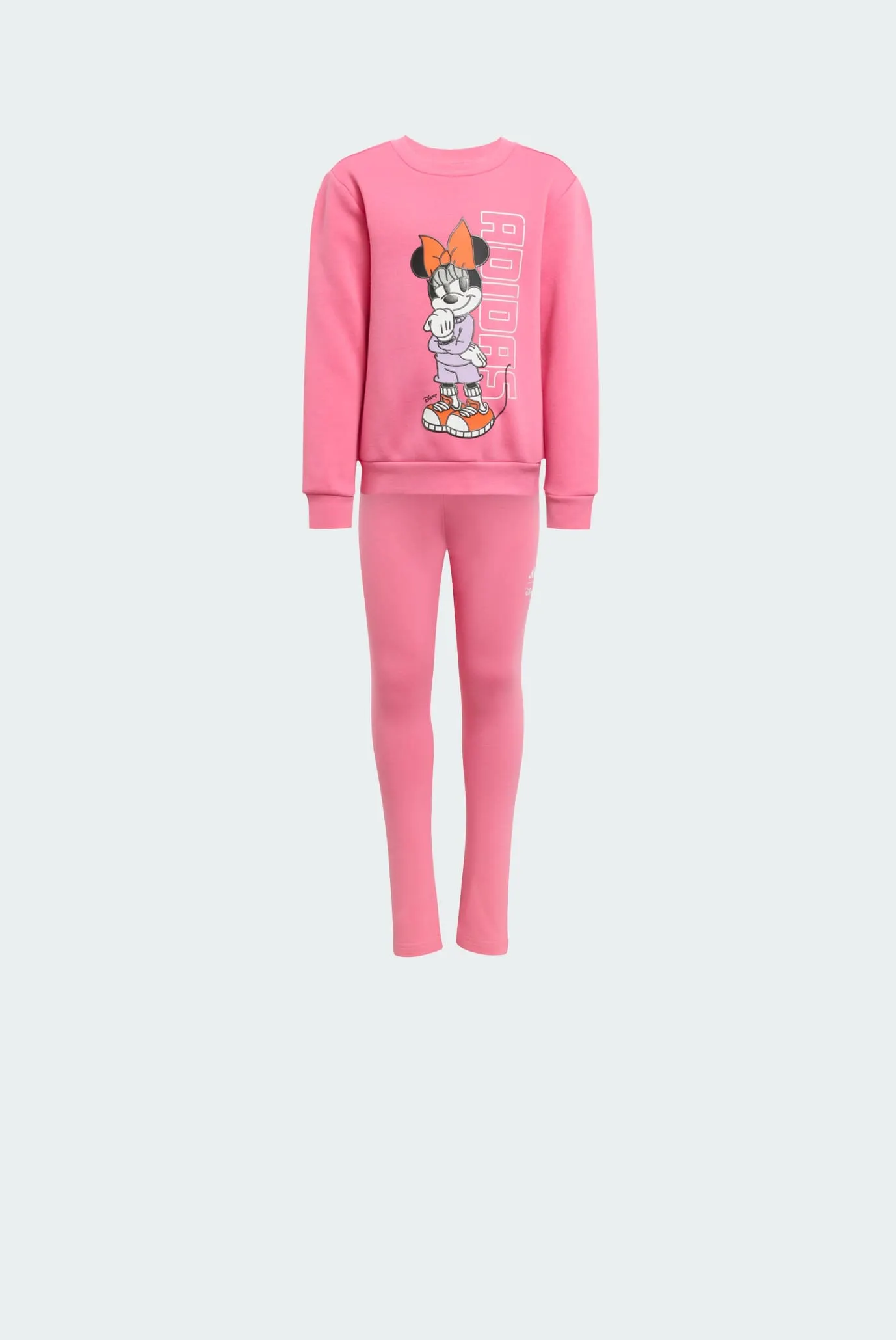 Детский розовый комплект одежды (свитшот, тайтсы) adidas Disney Minnie Mouse Kids 8
