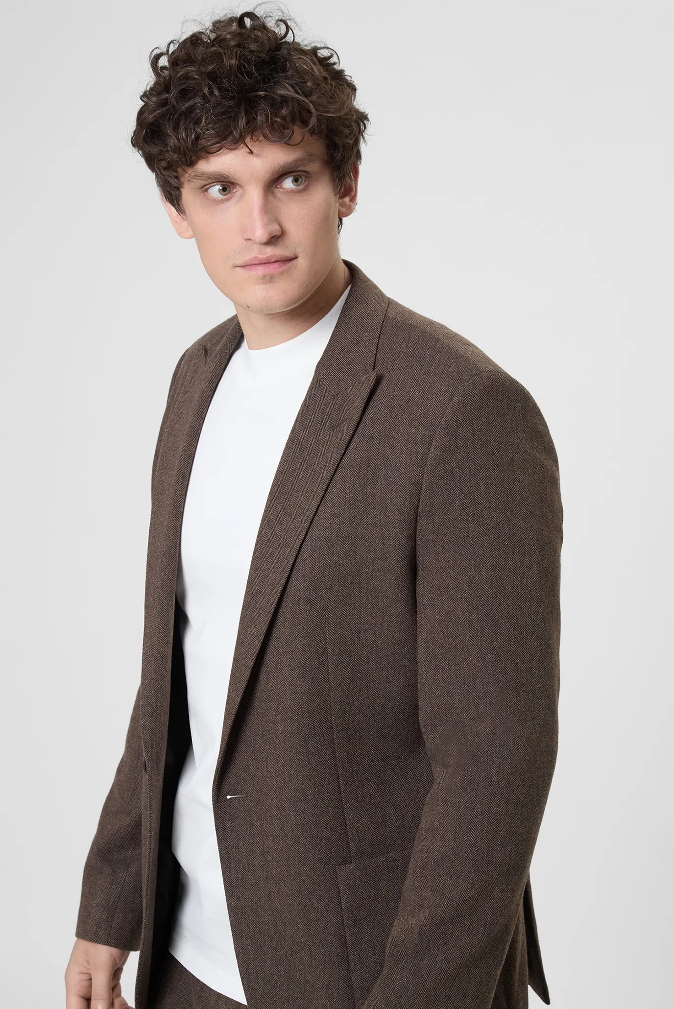 Мужской коричневый блейзер 2