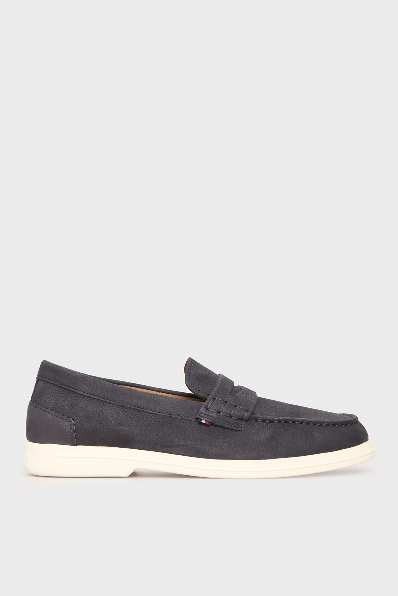 Мужские темно-синие нубуковые лоферы TOMMY HILFIGER NUBUCK P LOAFER Синий 42 Tommy Hilfiger FM0FM05350