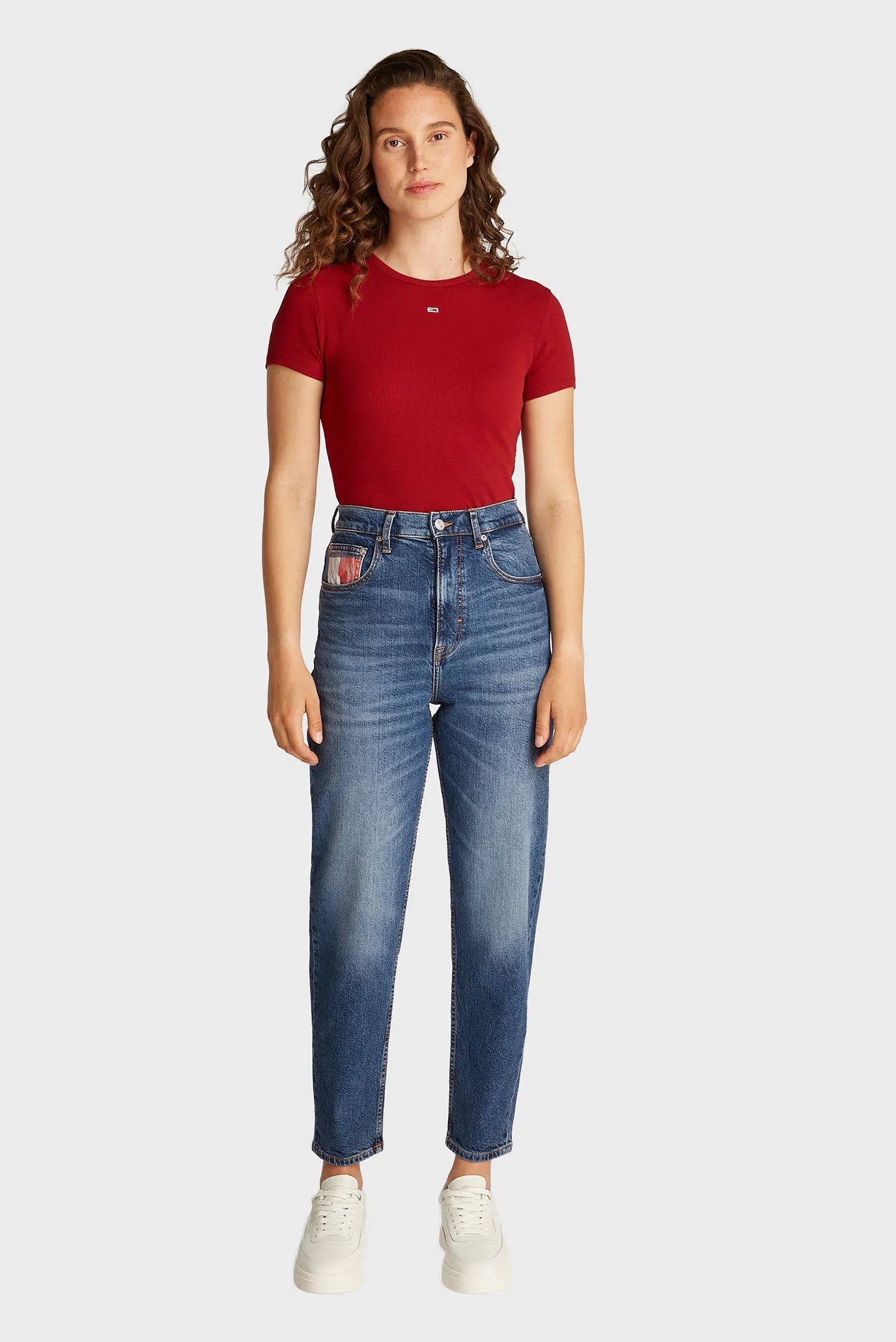 Женские синие джинсы MOM JEAN UH TPR RWB 2