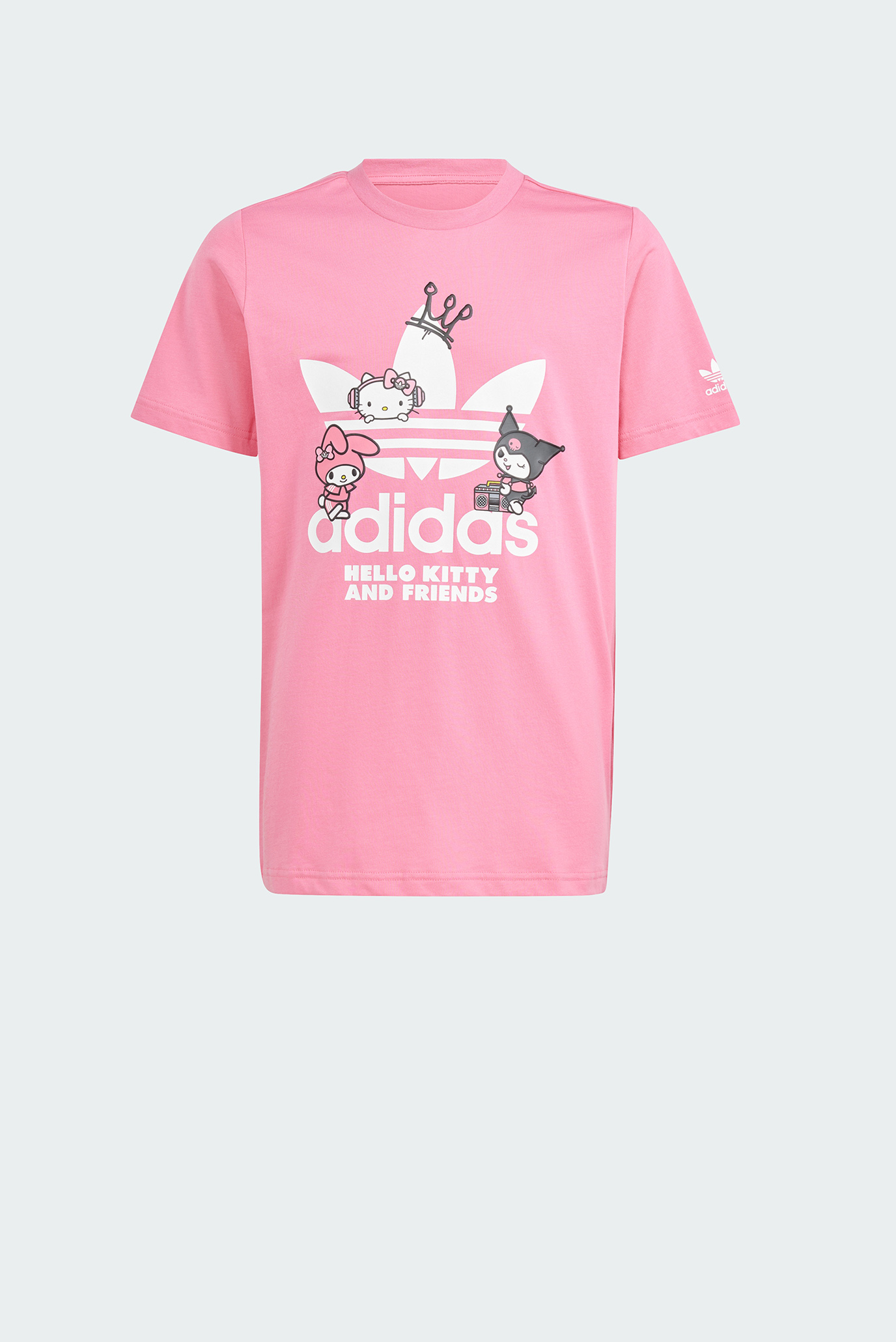 Детская розовая футболка adidas Originals x Hello Kitty 1