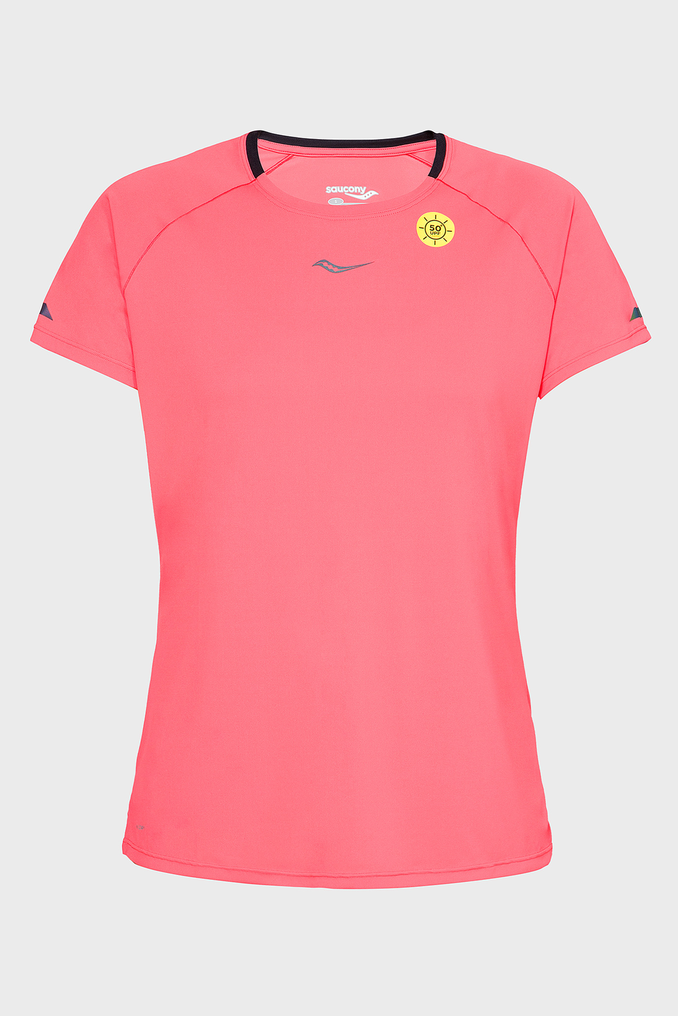 Женская коралловая футболка UV LITE SHORT SLEEVE 1