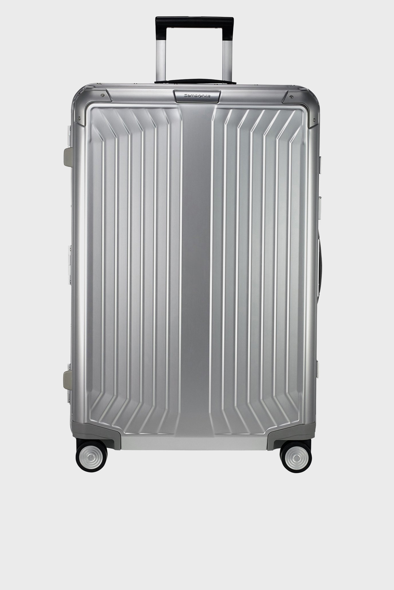 Серый чемодан 76 см LITE-BOX ALU ALUMINIUM 1