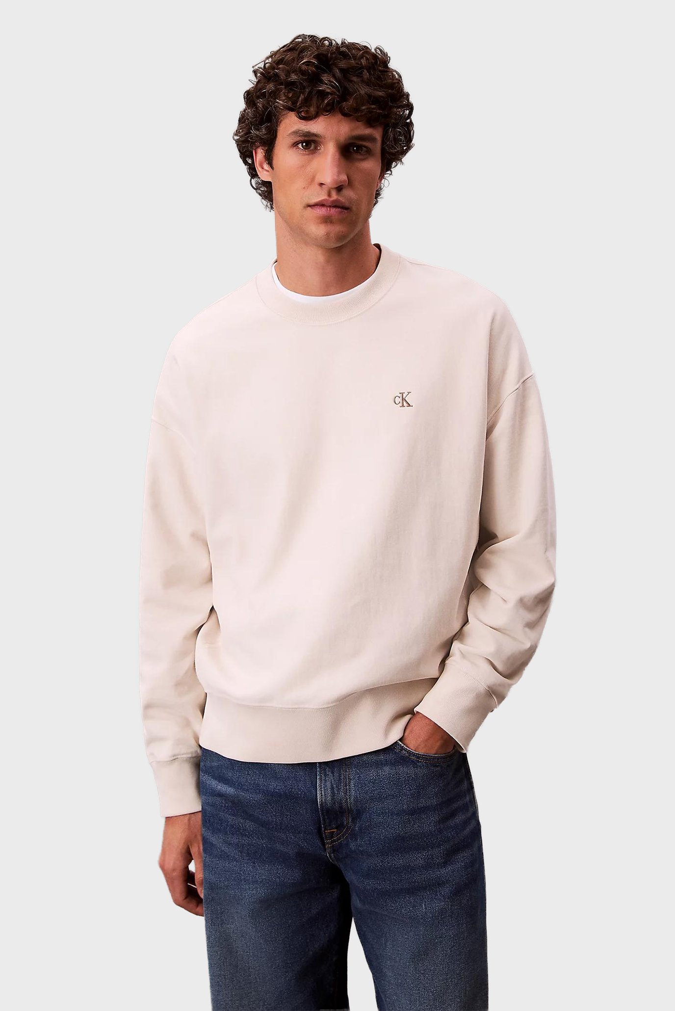 Мужской белый свитшот PREMIUM TERRY Белый XXL Calvin Klein Jeans LV04RC277G Мужской белый свитшот PREMIUM TERRY Белый XXL Calvin Klein Jeans LV04RC277G