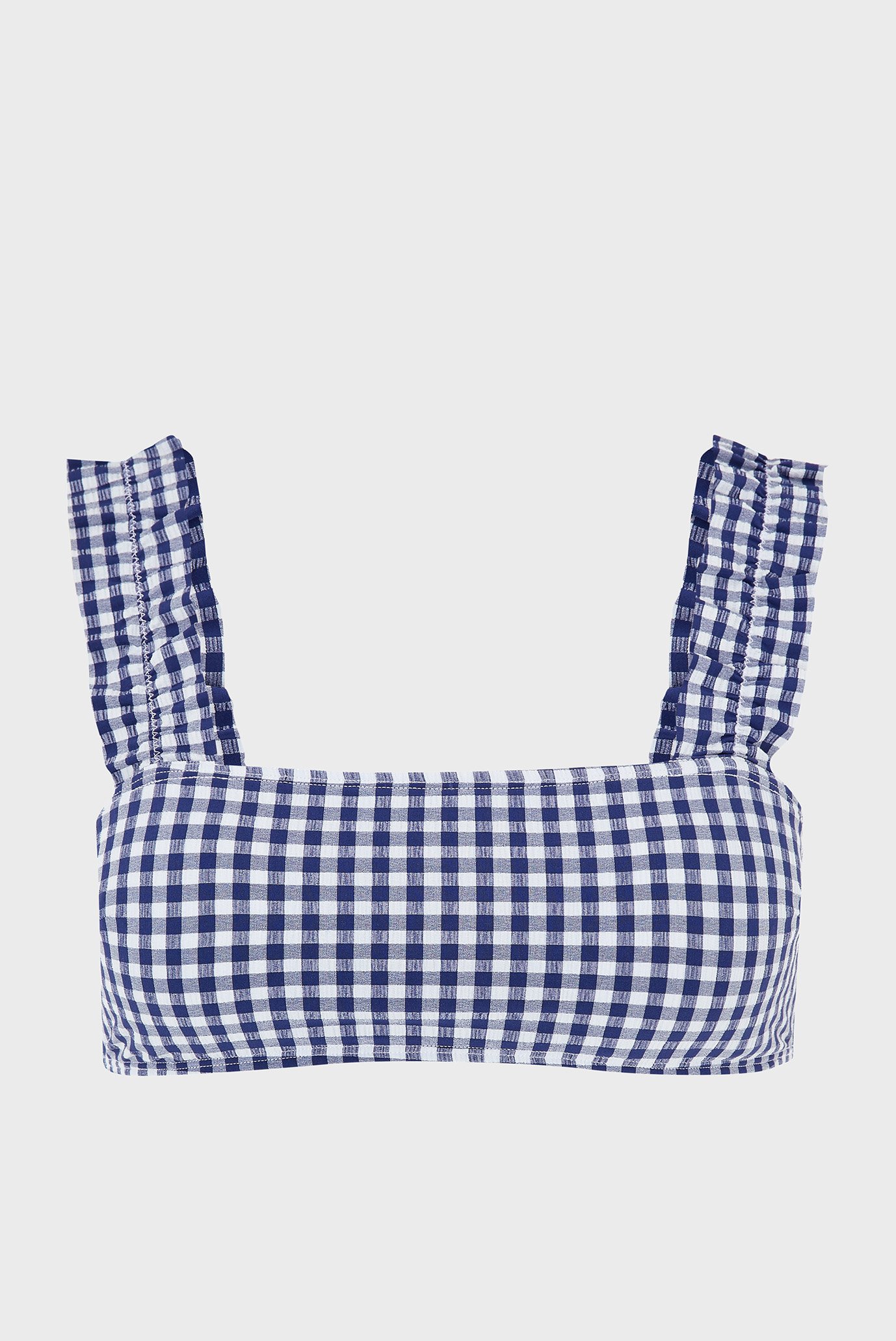 Женский лиф от купальника в клетку GINGHAM RUFFLE STRAP 1