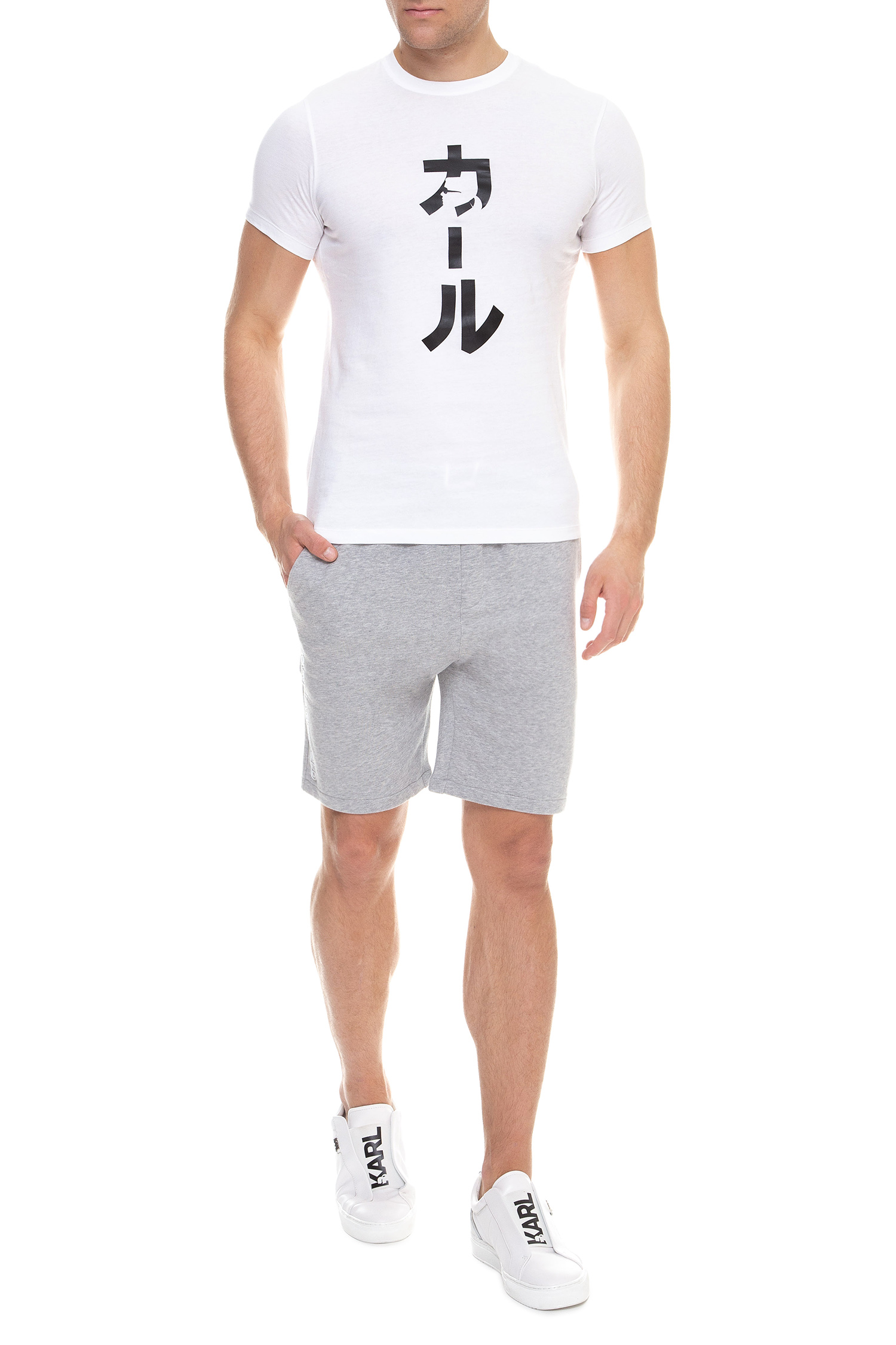 Мужские серые шорты Karl Lagerfeld 591905.705006;941 — MD-Fashion