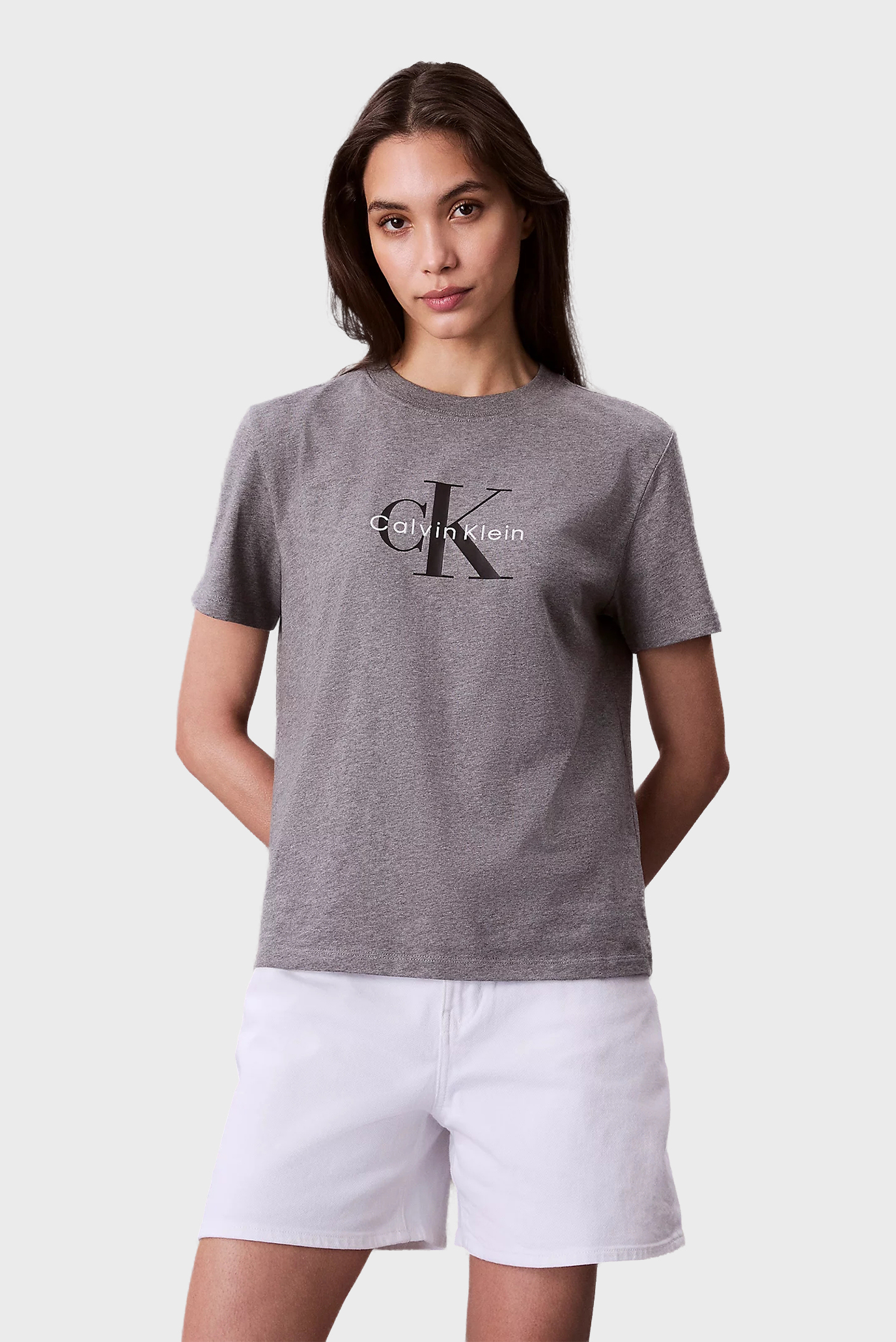 Женская серая футболка HERO SS CLASSIC Серый S Calvin Klein Jeans LV047B865G Женская серая футболка HERO SS CLASSIC Серый S Calvin Klein Jeans LV047B865G
