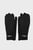 Женские черные перчатки 2в1