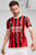 Мужская красная футболка в полоску AC Milan 24/25 Home Jersey Men