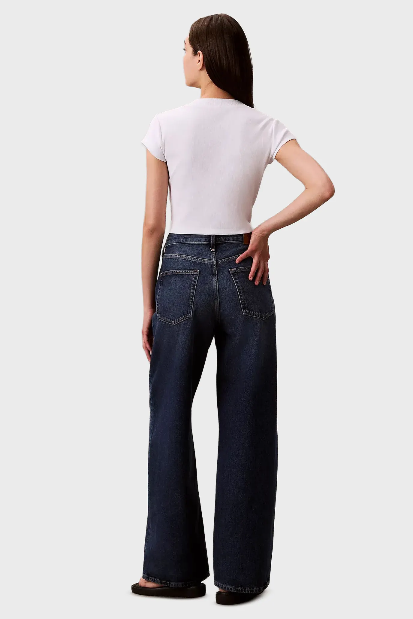 Женские темно-синие джинсы THE WIDE LEG 2