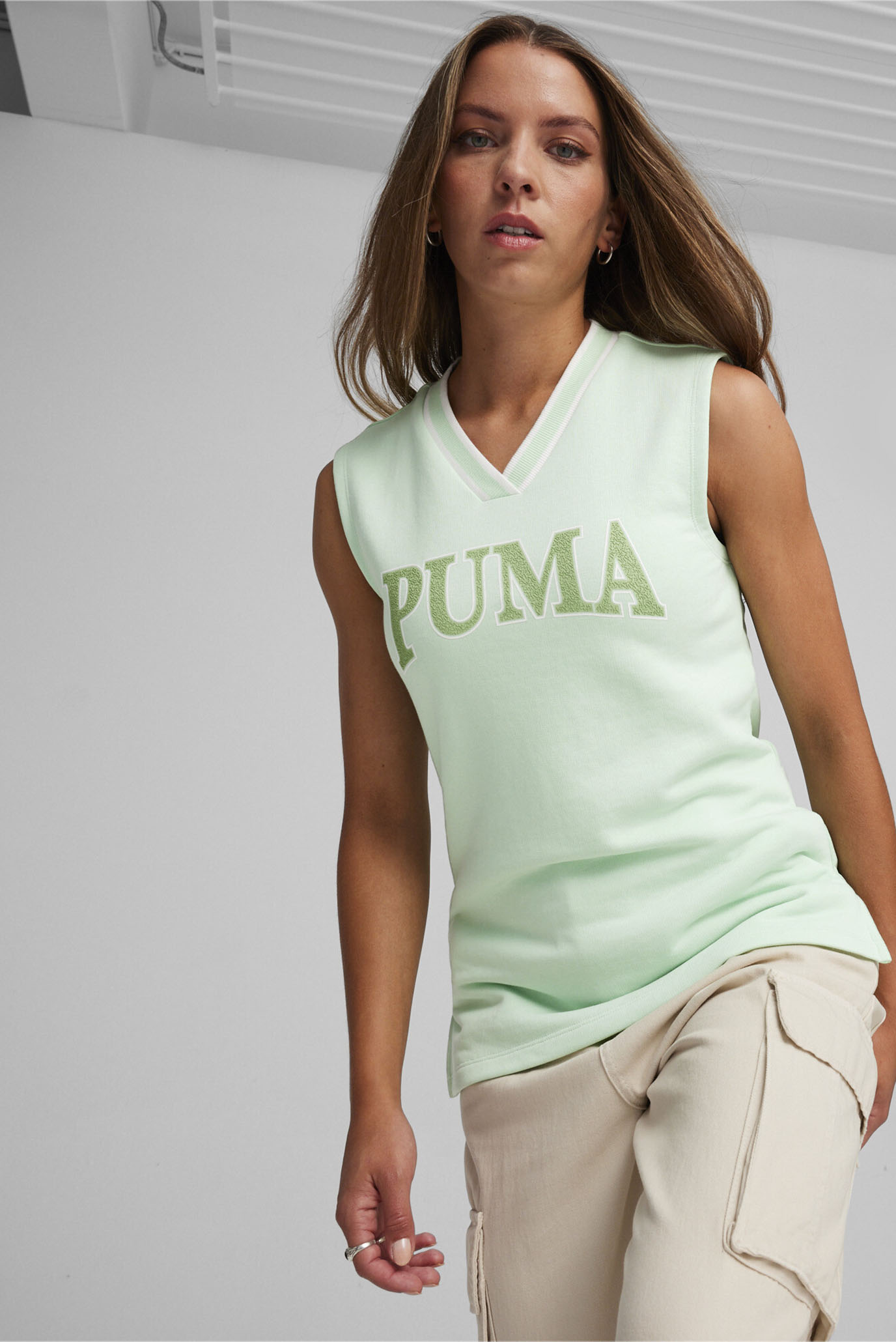 Женский мятный жилет PUMA SQUAD Women's Vest 1
