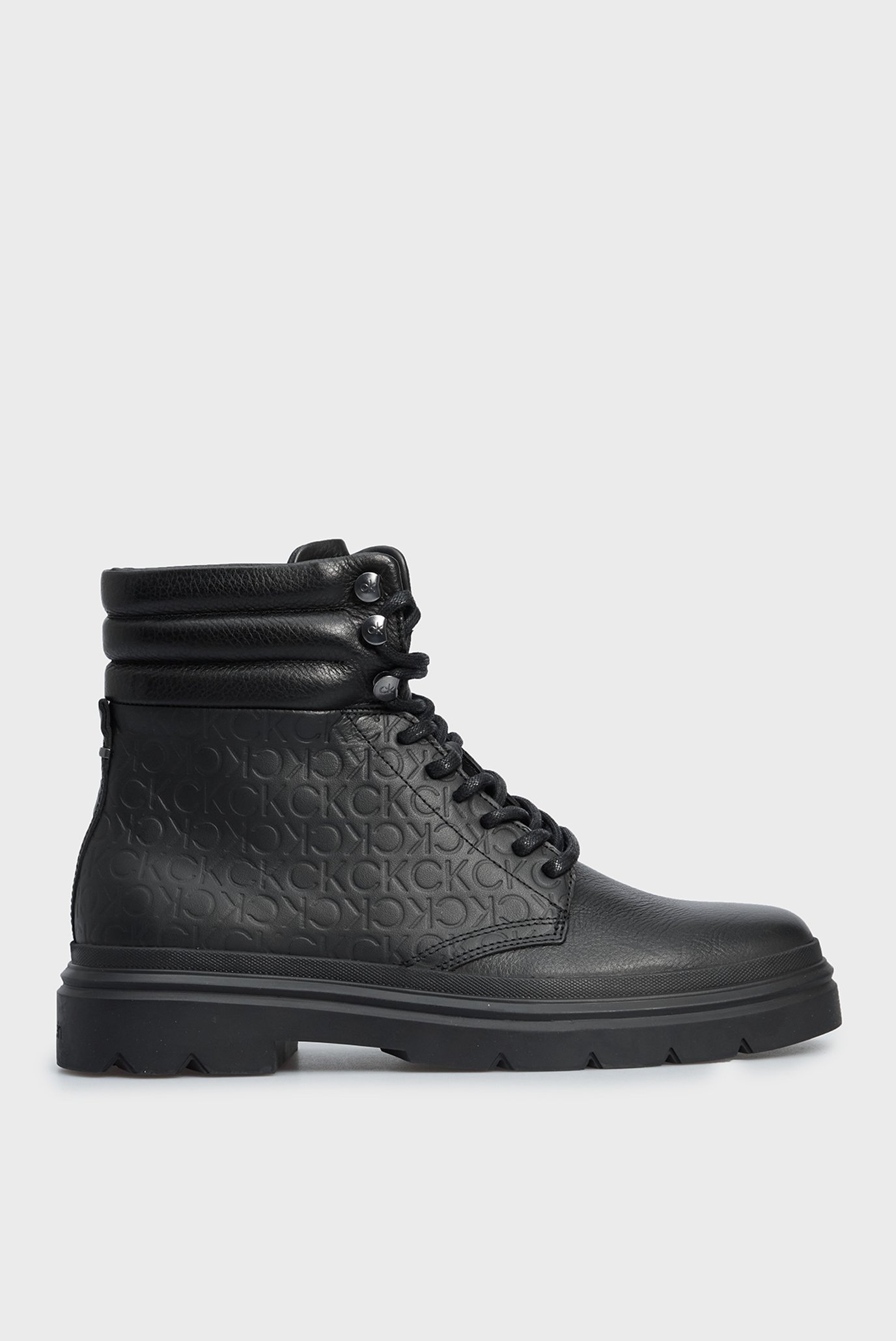 Мужские черные кожаные ботинки COMBAT BOOT MONO 1
