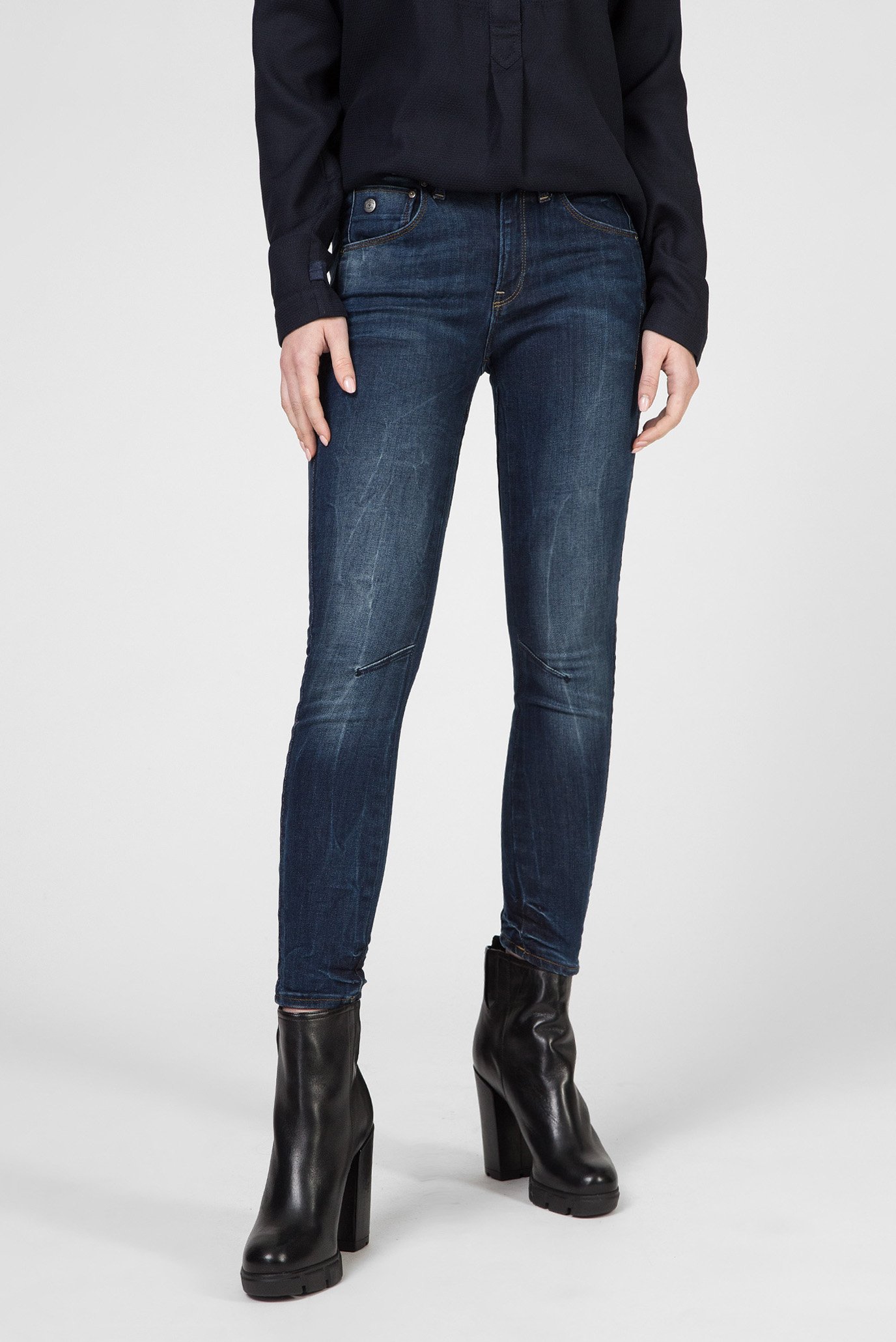 Жіночі сині джинси Arc 3D Mid Skinny 1