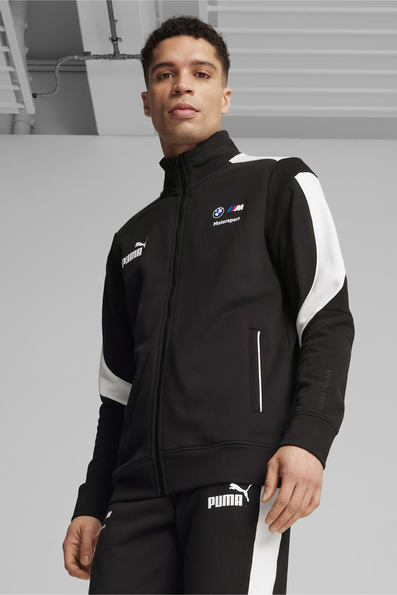 Чоловіча чорна спортивна кофта BMW M Motorsport MT7+ Sweat Jacket Men 1