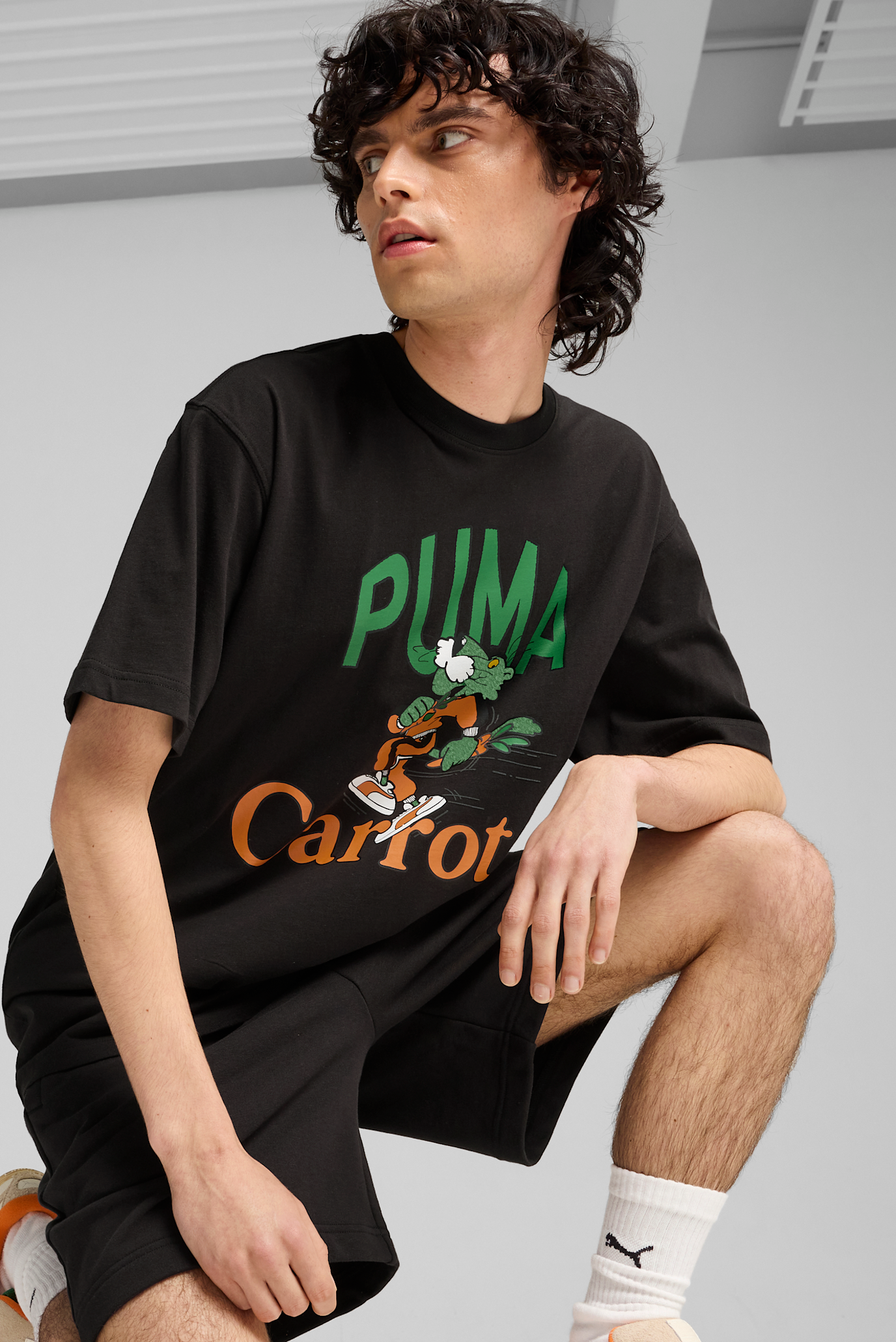 Чоловіча чорна футболка PUMA x Carrots Men's Graphic Tee 1