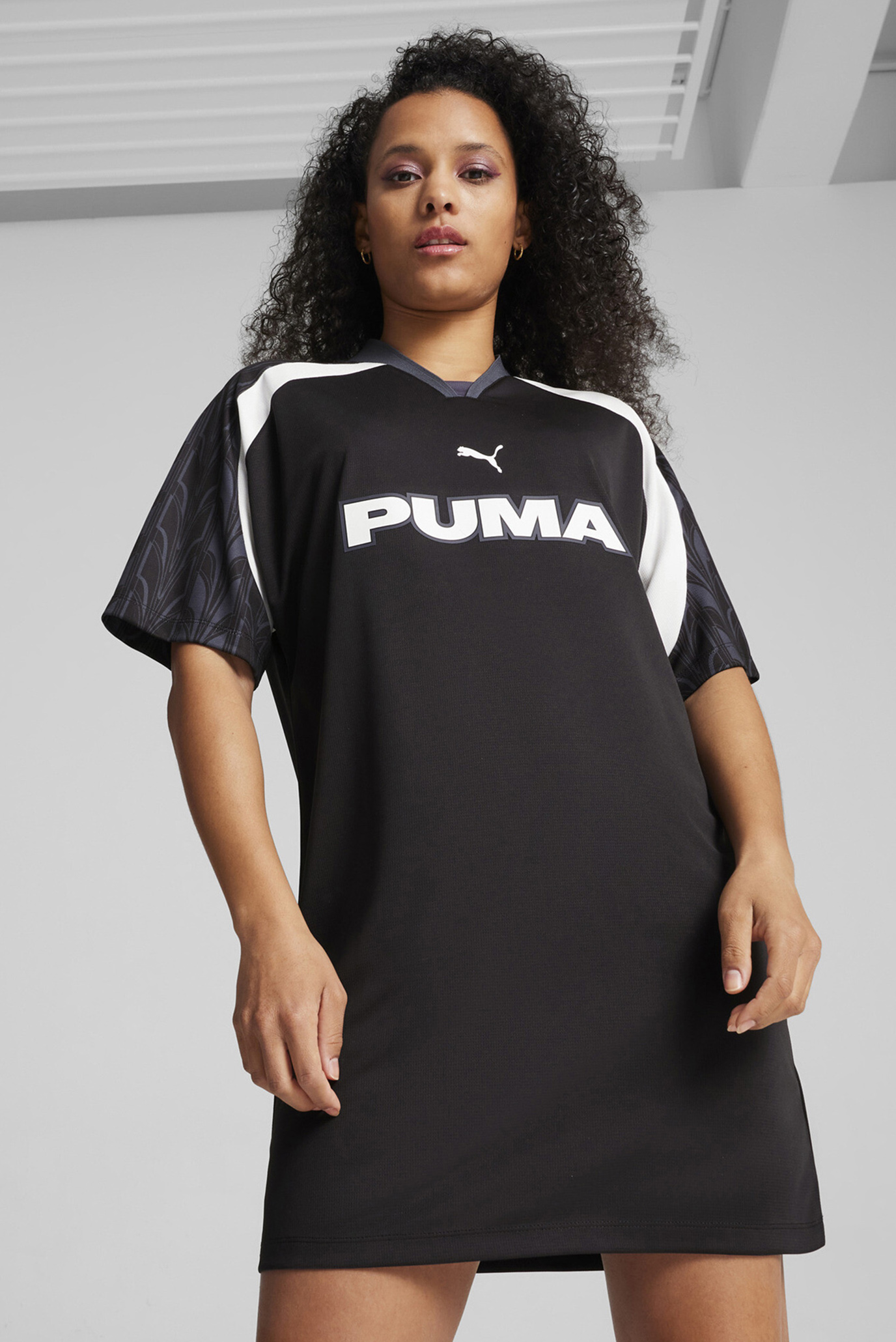 Жіноча чорна сукня FOOTBALL JERSEY Dress Women 1