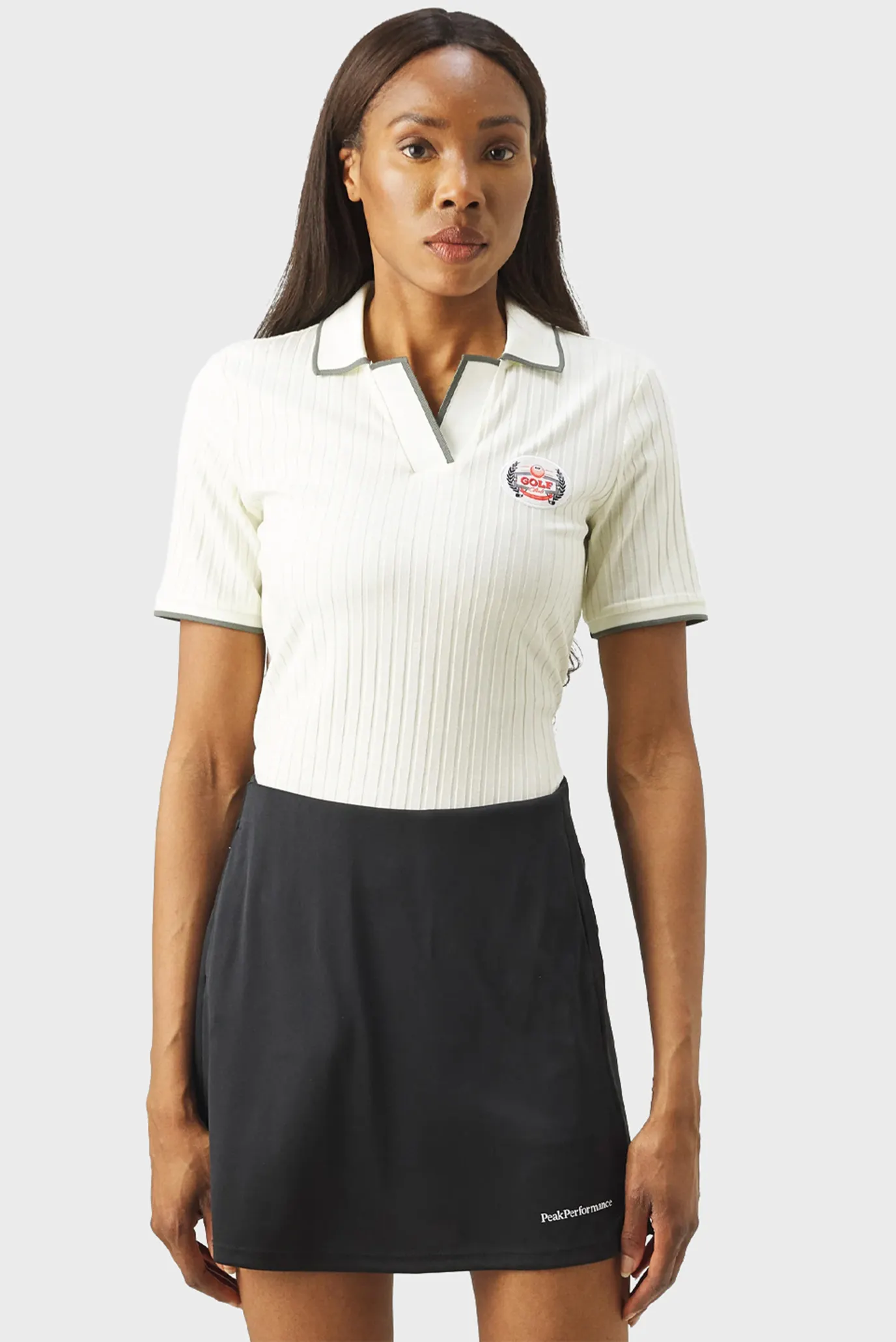 Женское белое поло 1