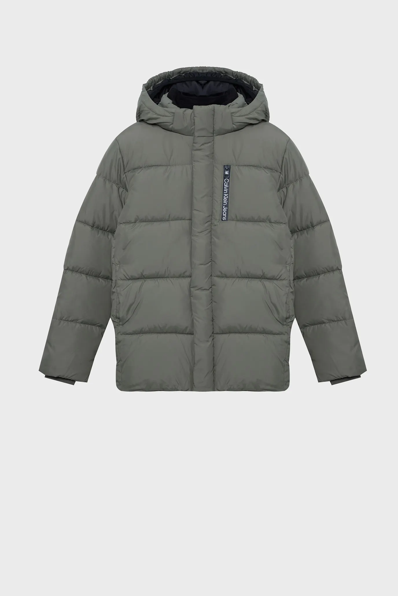 Детская оливковая куртка ESSENTIAL PUFFER 1