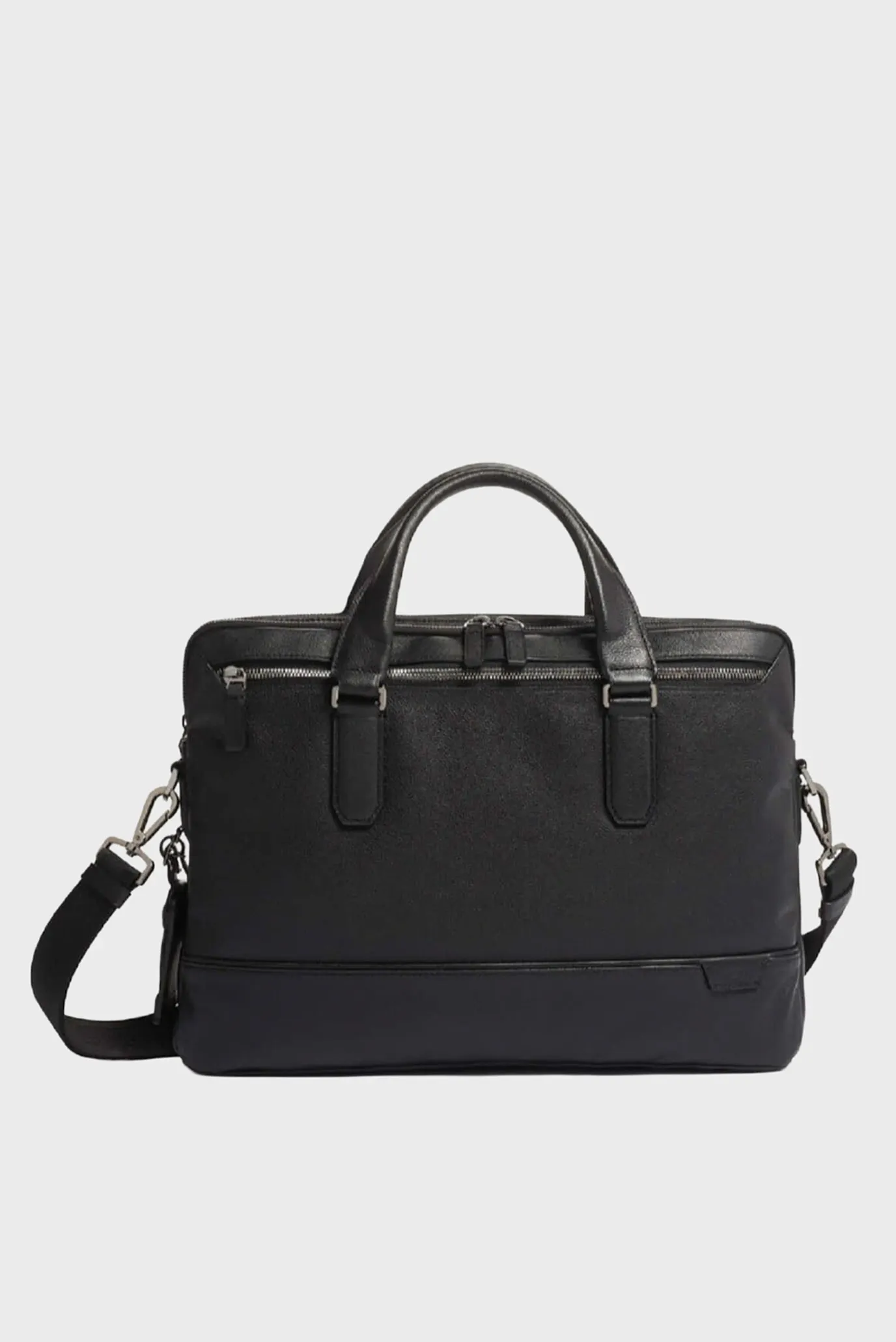 Мужская черная кожаная сумка для ноутбука HARRISON 1