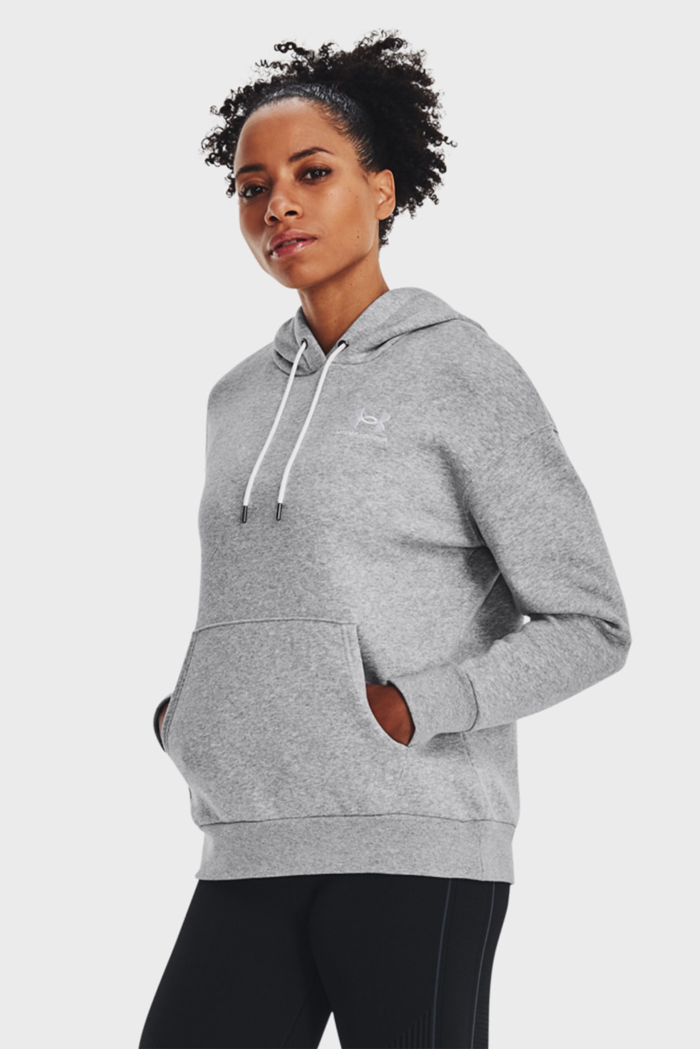 Женское серое худи Essential Fleece Hoodie 1