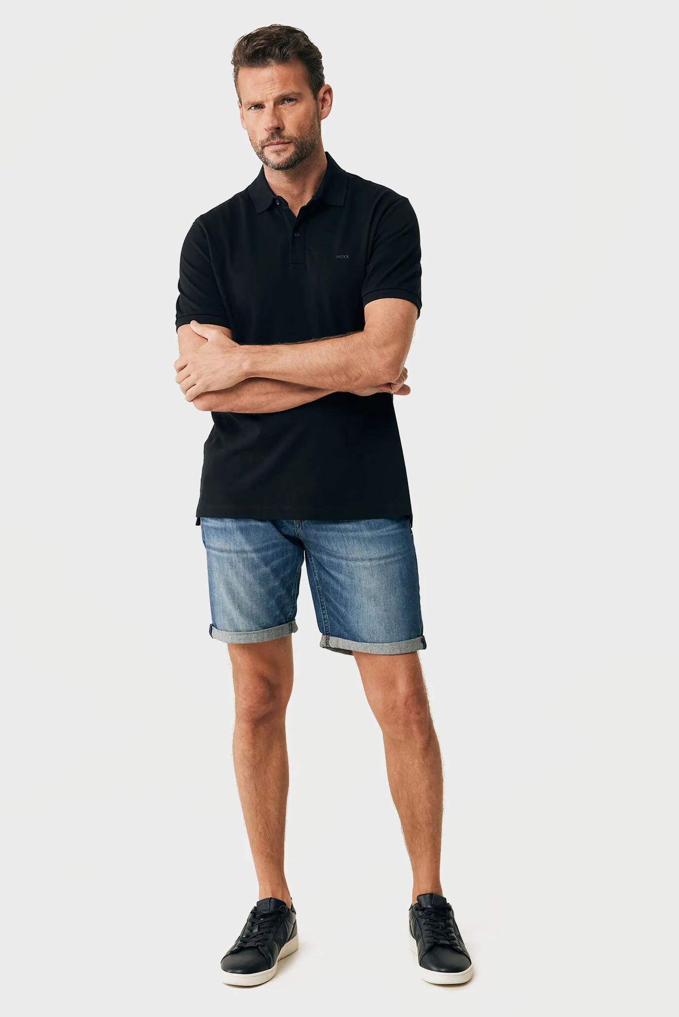 Чоловіче чорне поло PETER 2